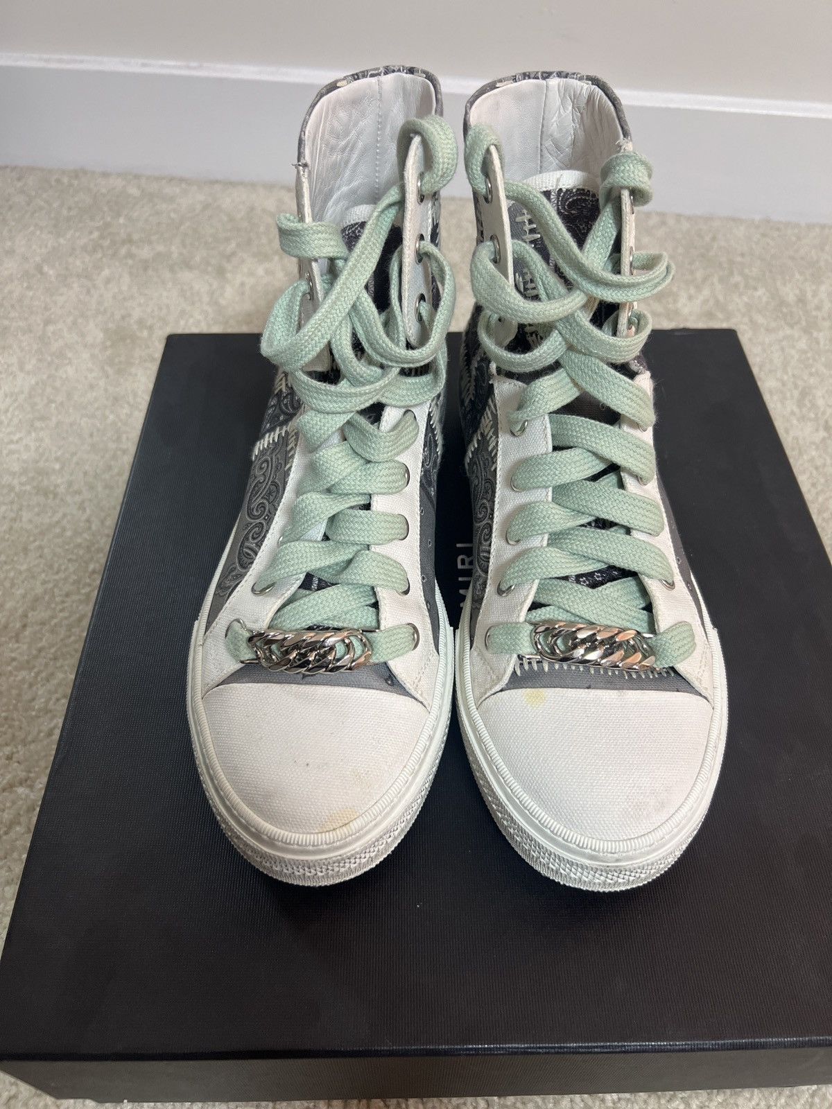 Amiri Bandana Reconstructed Sneakers in Multicolor Size US 8 / EU 41 - 5 Thumbnail