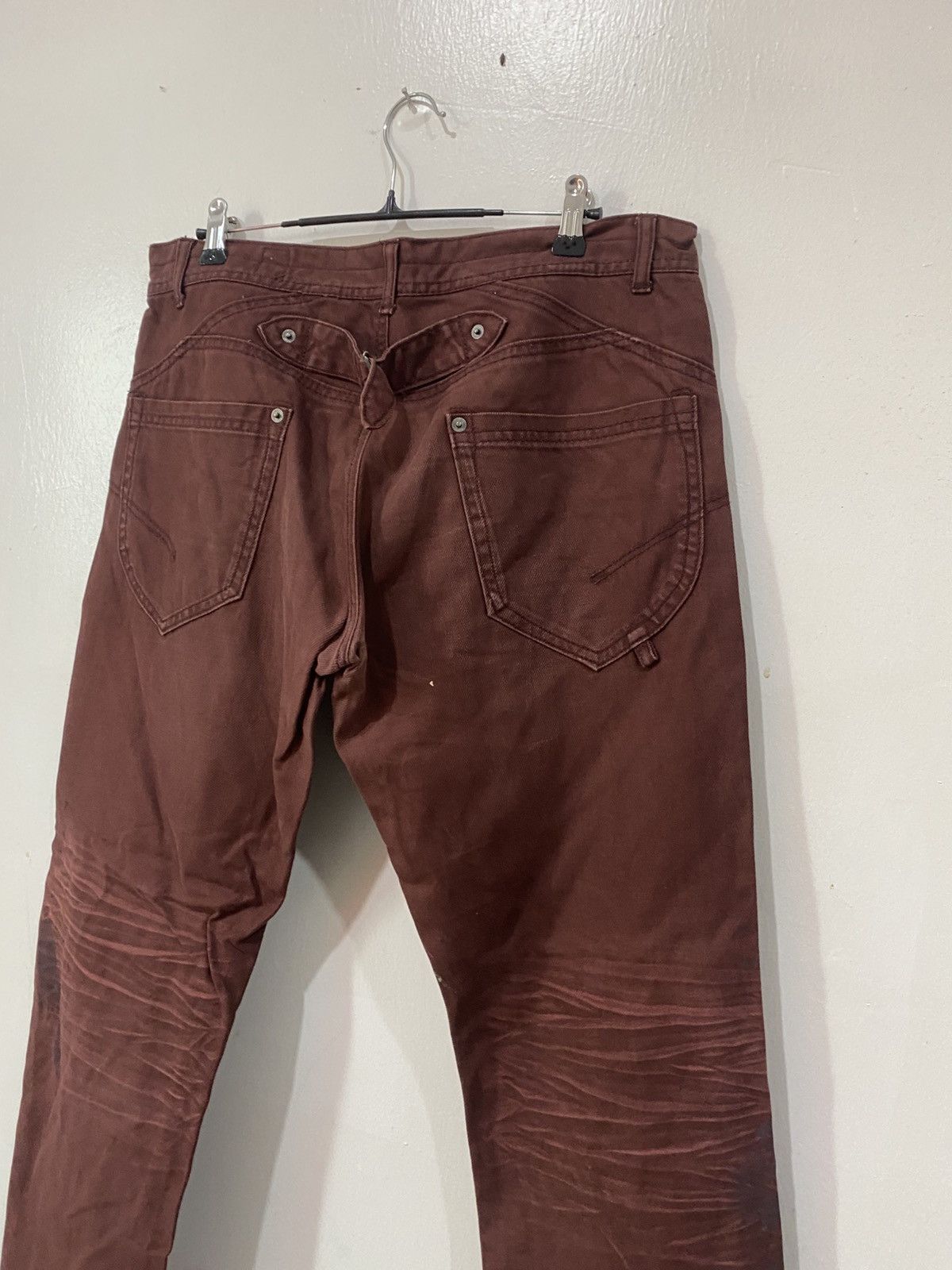semanticdesign Semantic Design Buckle Wording Flare Pants Size US 33 - 5 Thumbnail