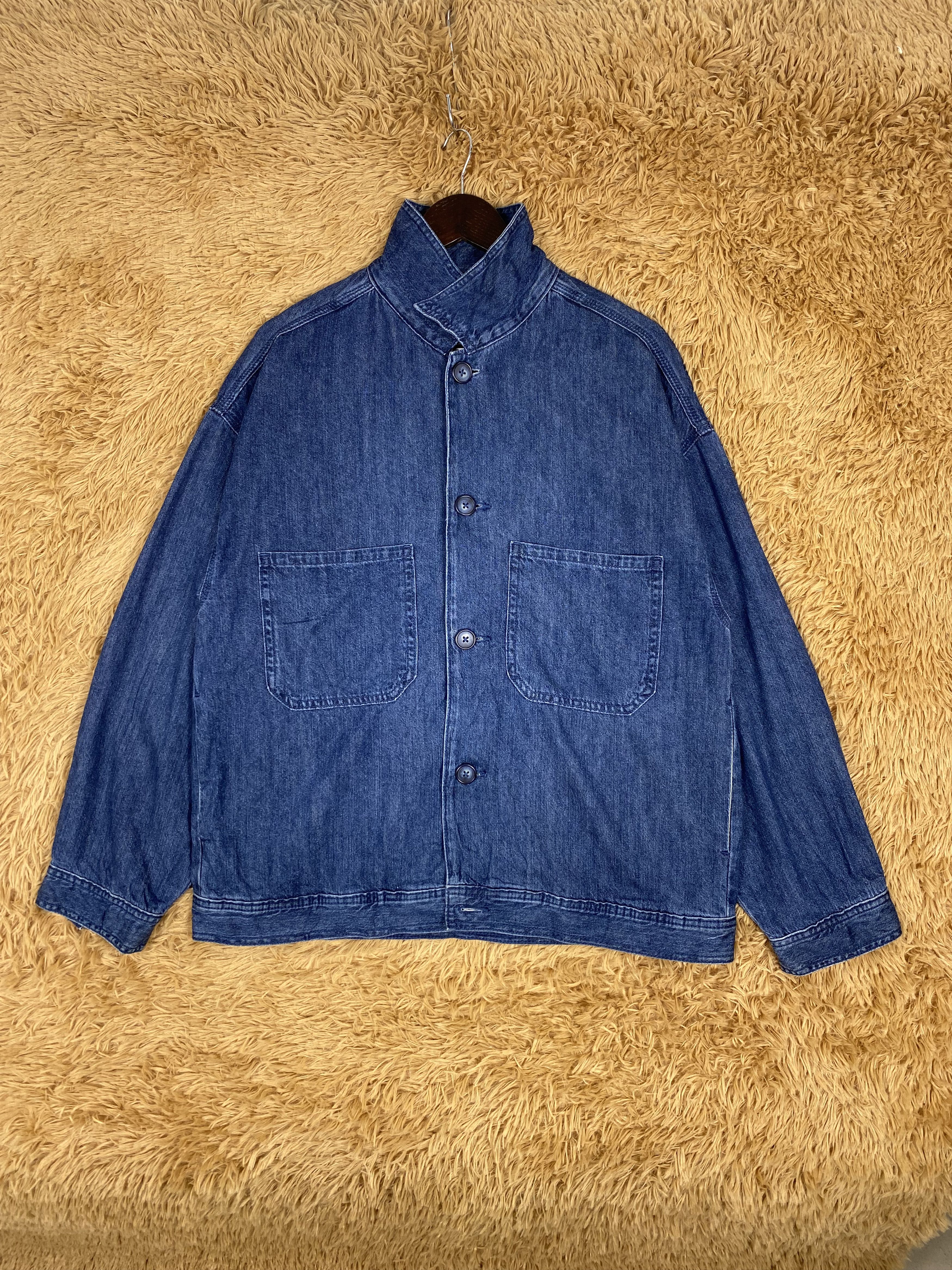 GU × Japanese Brand Vintage GU Denim Jacket Size US S / EU 44-46 / 1 - 1 Thumbnail