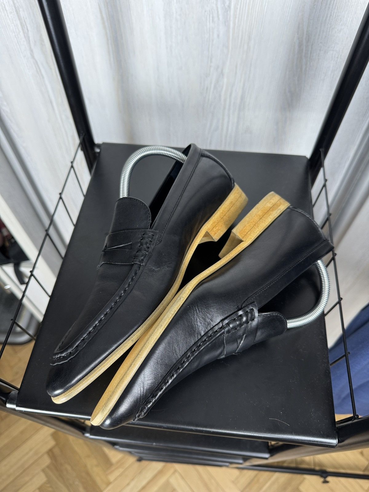 Ermenegildo Zegna Ermenegildo Zegna black leather good year moccasins loafers Size US 7 / EU 40 - 9 Thumbnail