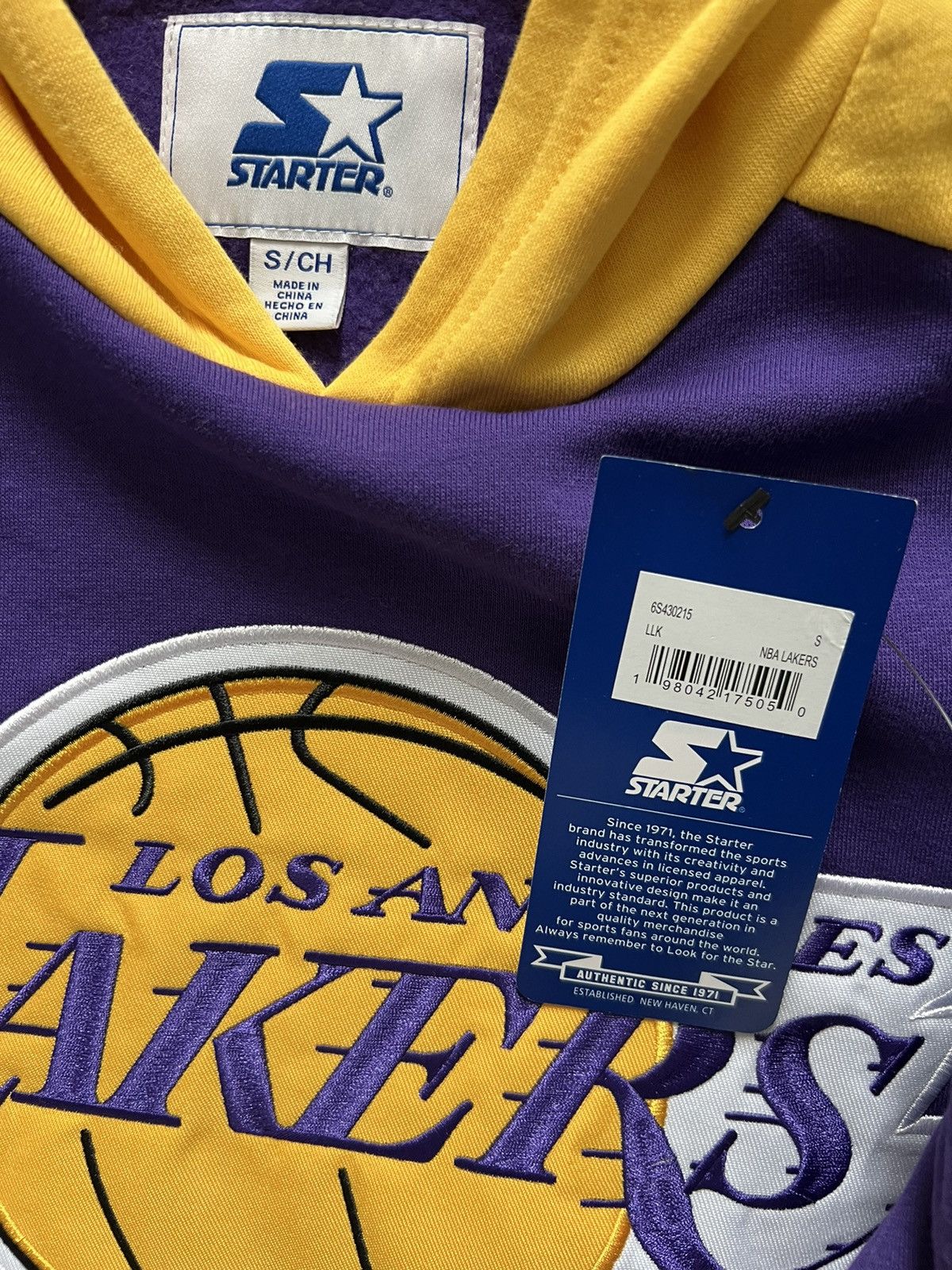 Starter Lot of 2: Starter Los Angeles Laker Hockey Hoodie Sweatshirt Size US S / EU 44-46 / 1 - 3 Thumbnail