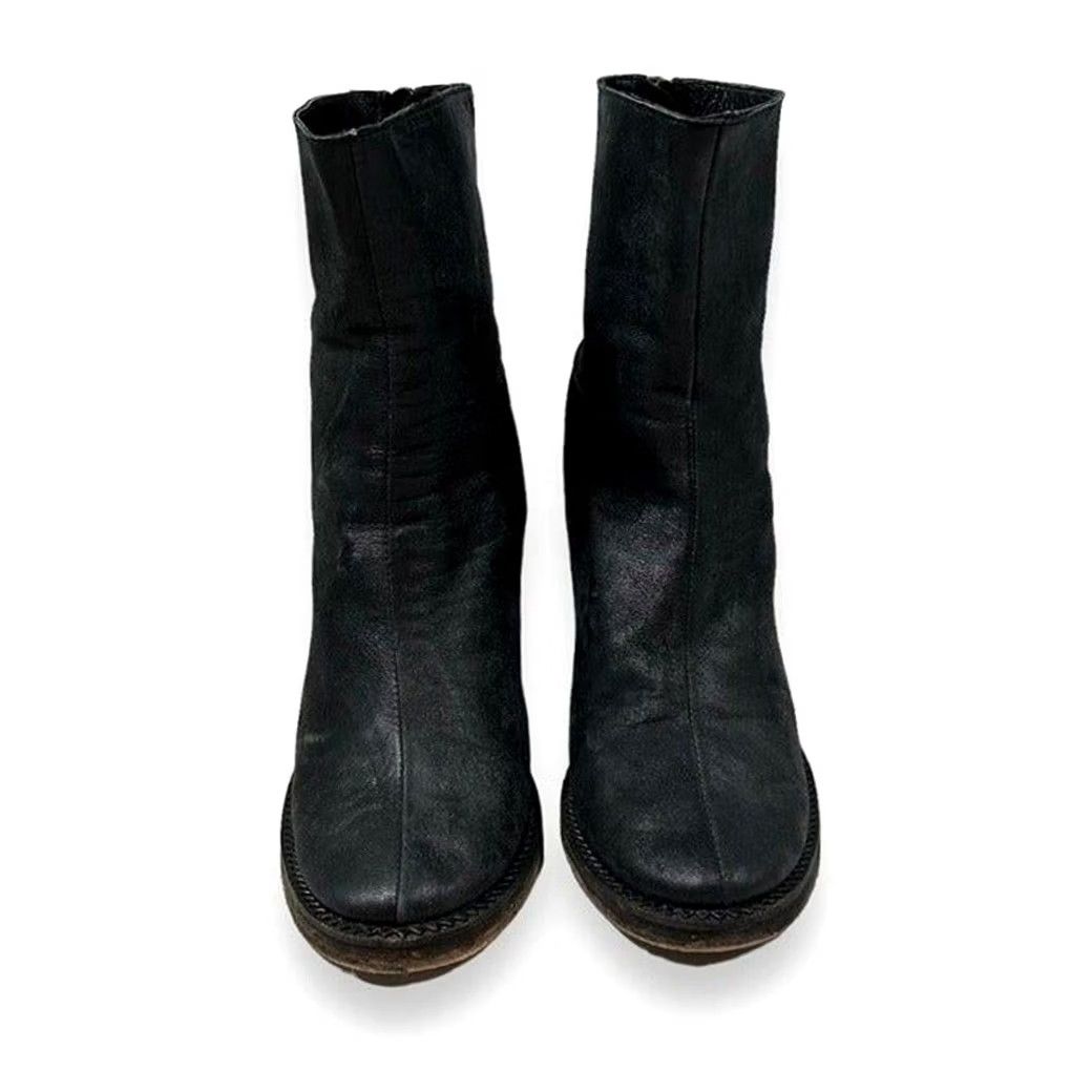 Free People Free People Marquis Suede Leather Block Heel Ankle Boot Womens 37 Black US 6.5 Size US 7 / IT 37 - 4 Thumbnail