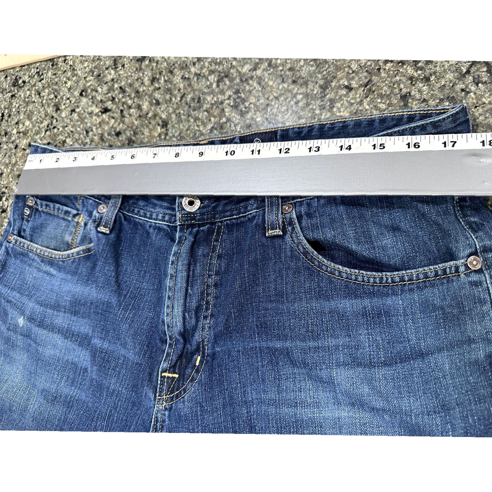 Vintage VINTAGE AG Adriano Goldschmied Jeans 36 Waist 35 Inseam 30 Blue Hero Relaxed Straight Denim Men MENS Jeans Distressed Pockets Made USA Size US 36 / EU 52 - 3 Thumbnail