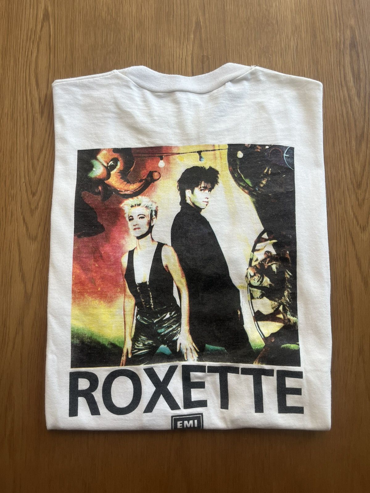 Band Tees VINTAGE 1991 ROXETTE Joyride Tour T-Shirt 'The Duo' Size US L / EU 52-54 / 3 - 1 Thumbnail