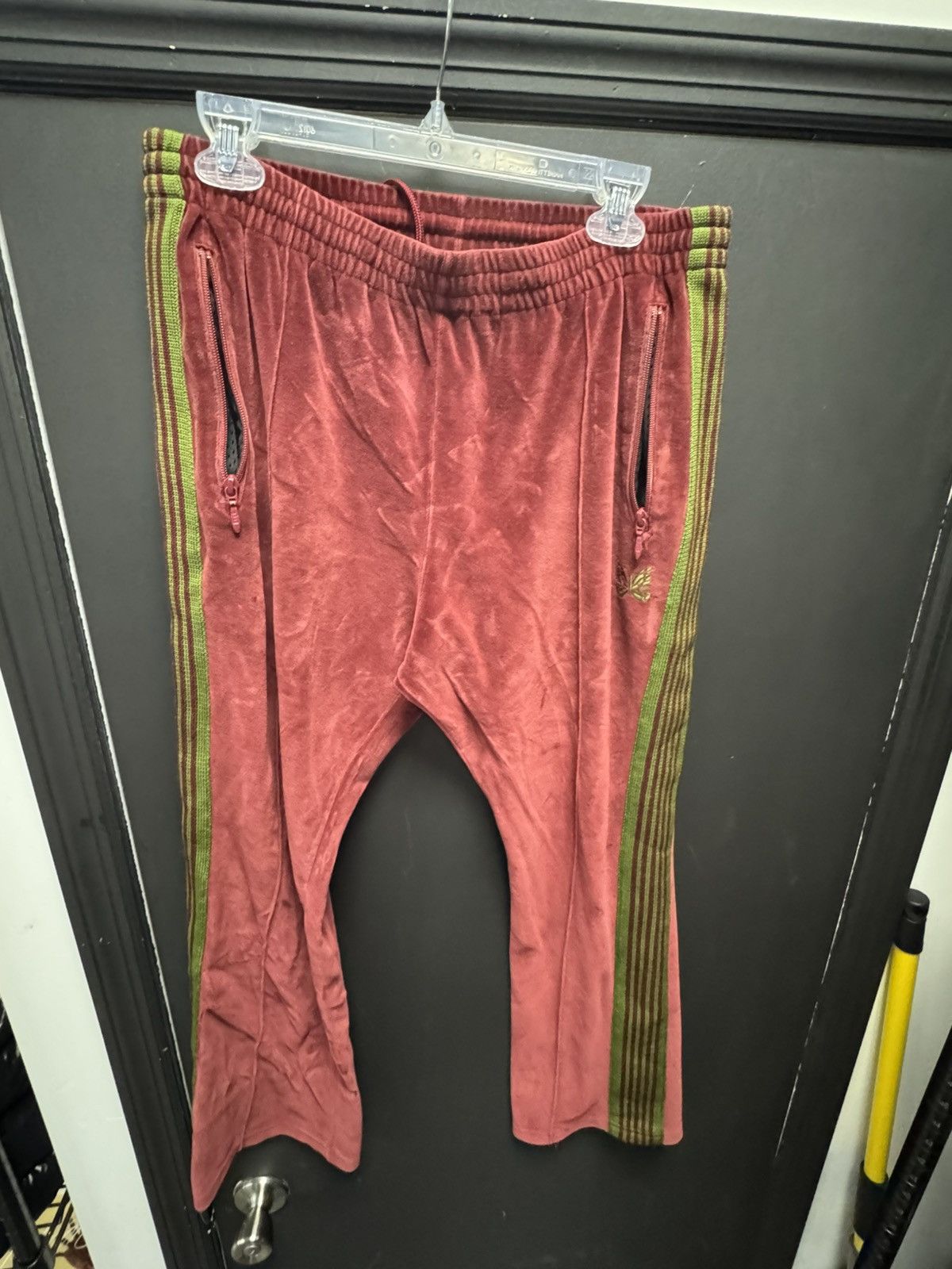 Needles Needles Narrow Track Pant Bordeaux Red Size US 36 / EU 52 - 1 Thumbnail