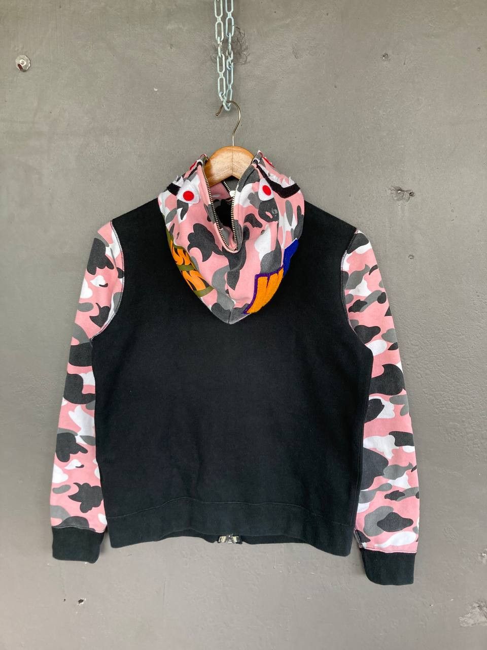 Bape Bape Block Camo Shark Fullzip Hoodie Size S / US 4 / IT 40 - 2 Thumbnail