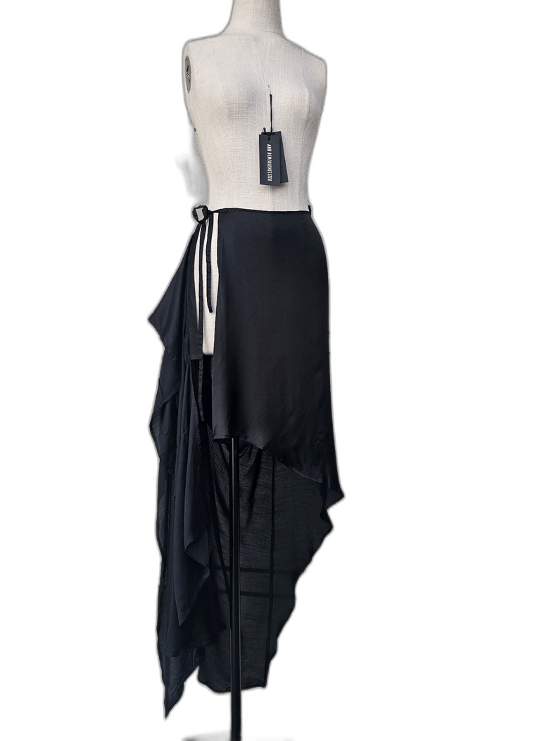 Ann Demeulemeester Ann Demeulemeester Women's Silk Skirt Size 22" - 1 Thumbnail