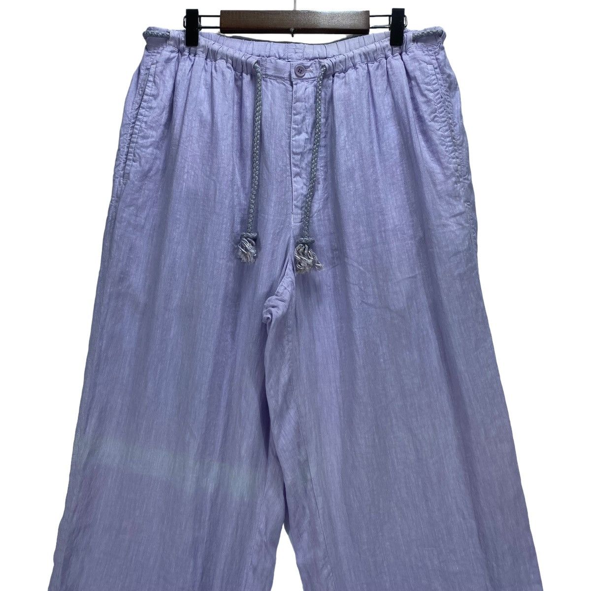 Issey Miyake Issey Miyake Lavender Linen Blend Wide Leg Pants Size US 32 / EU 48 - 7 Thumbnail