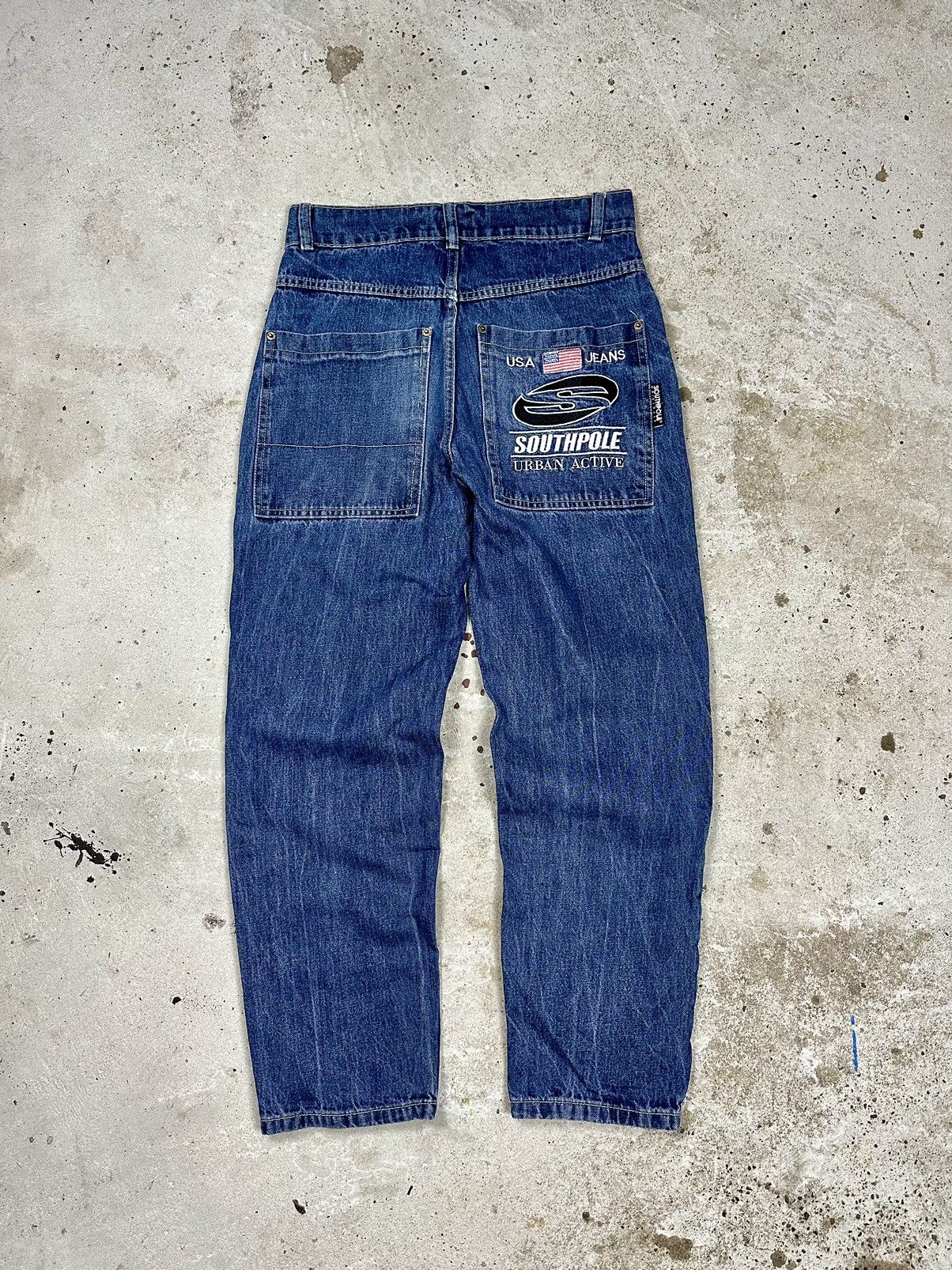JNCO × Southpole × Vintage Vintage Y2K Southpole Baggy Embroidery Pocket Logo Denim Size US 30 / EU 46 - 1 Thumbnail