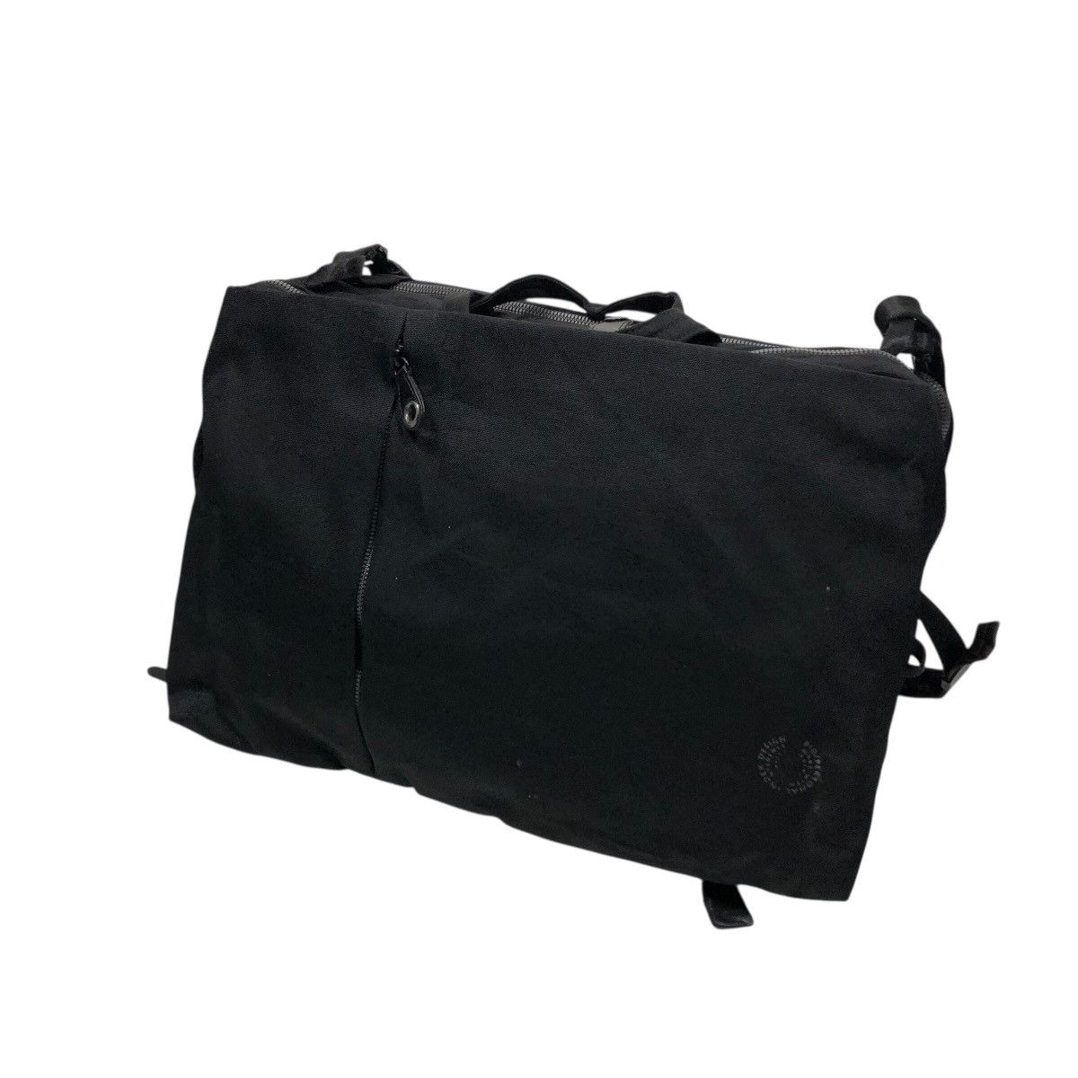 Japanese Brand 📌Rich Black Vintage Multi Use Back Pack Cordura Fabric Size ONE SIZE - 2 Thumbnail