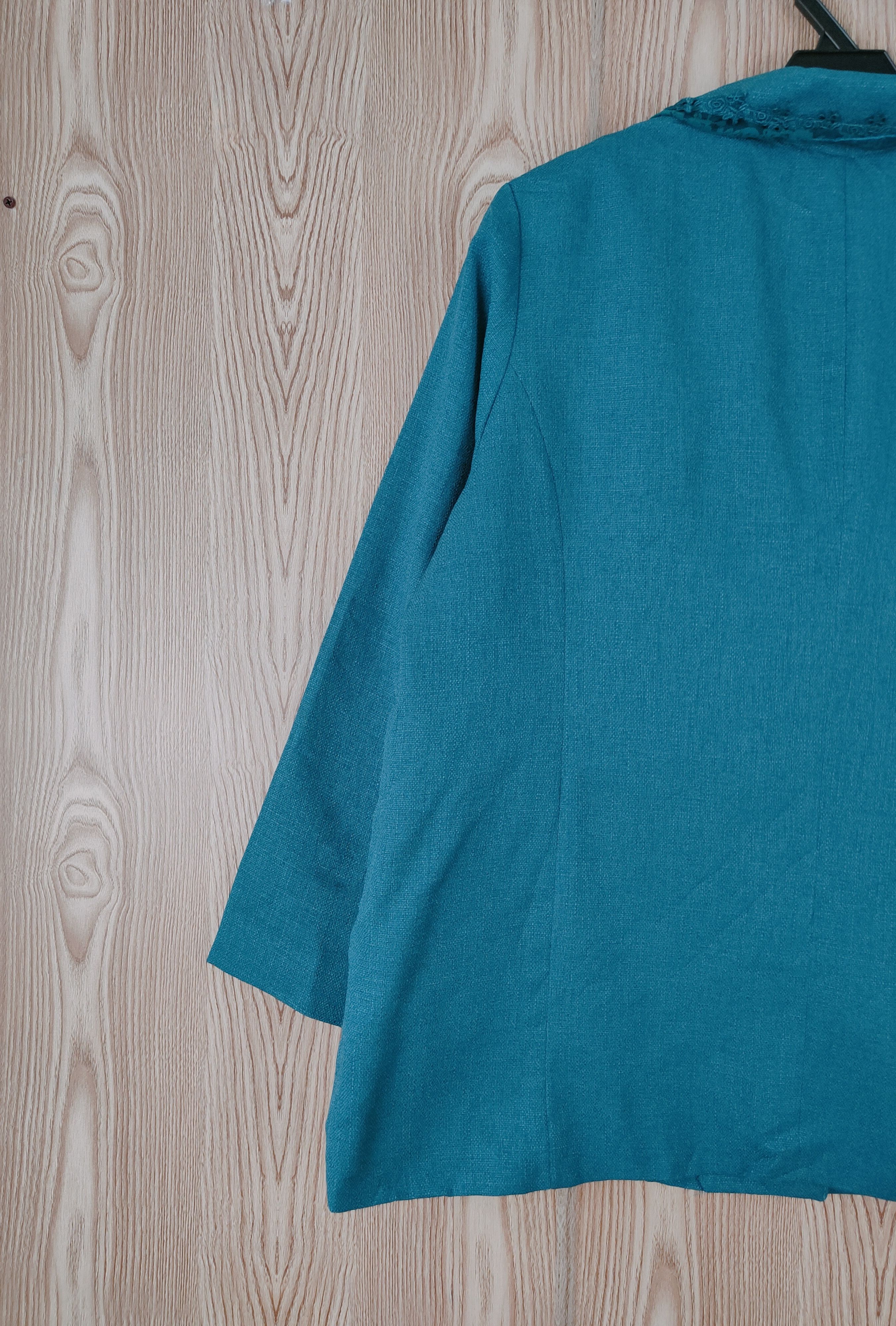 Japanese Brand × Vintage Sun Wind Emerald Blazers (Luxury Classic Art Design) Size L / US 10 / IT 46 - 9 Thumbnail