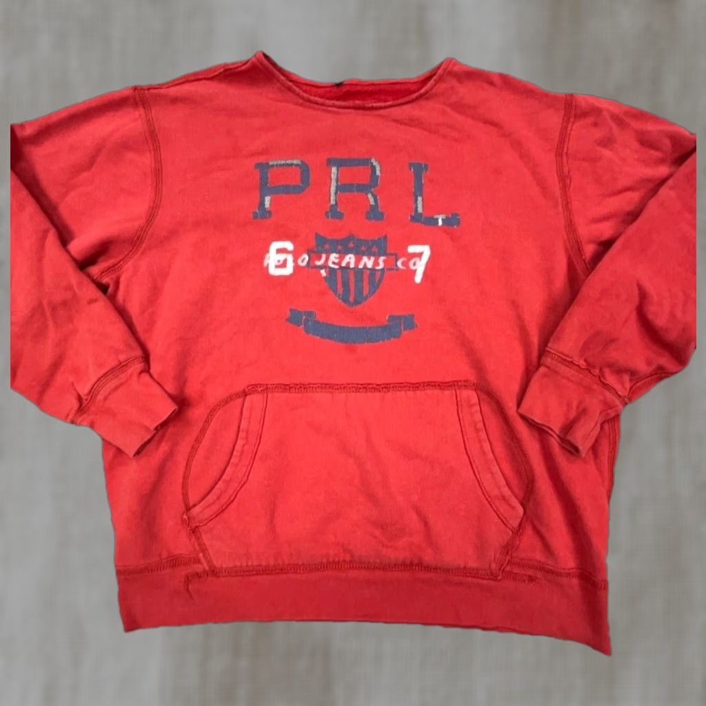 Polo Ralph Lauren Vintage Polo Ralph Lauren Sweatshirt Men Large Red PRL Jeans Y2K 2000s Size US L / EU 52-54 / 3 - 1 Thumbnail