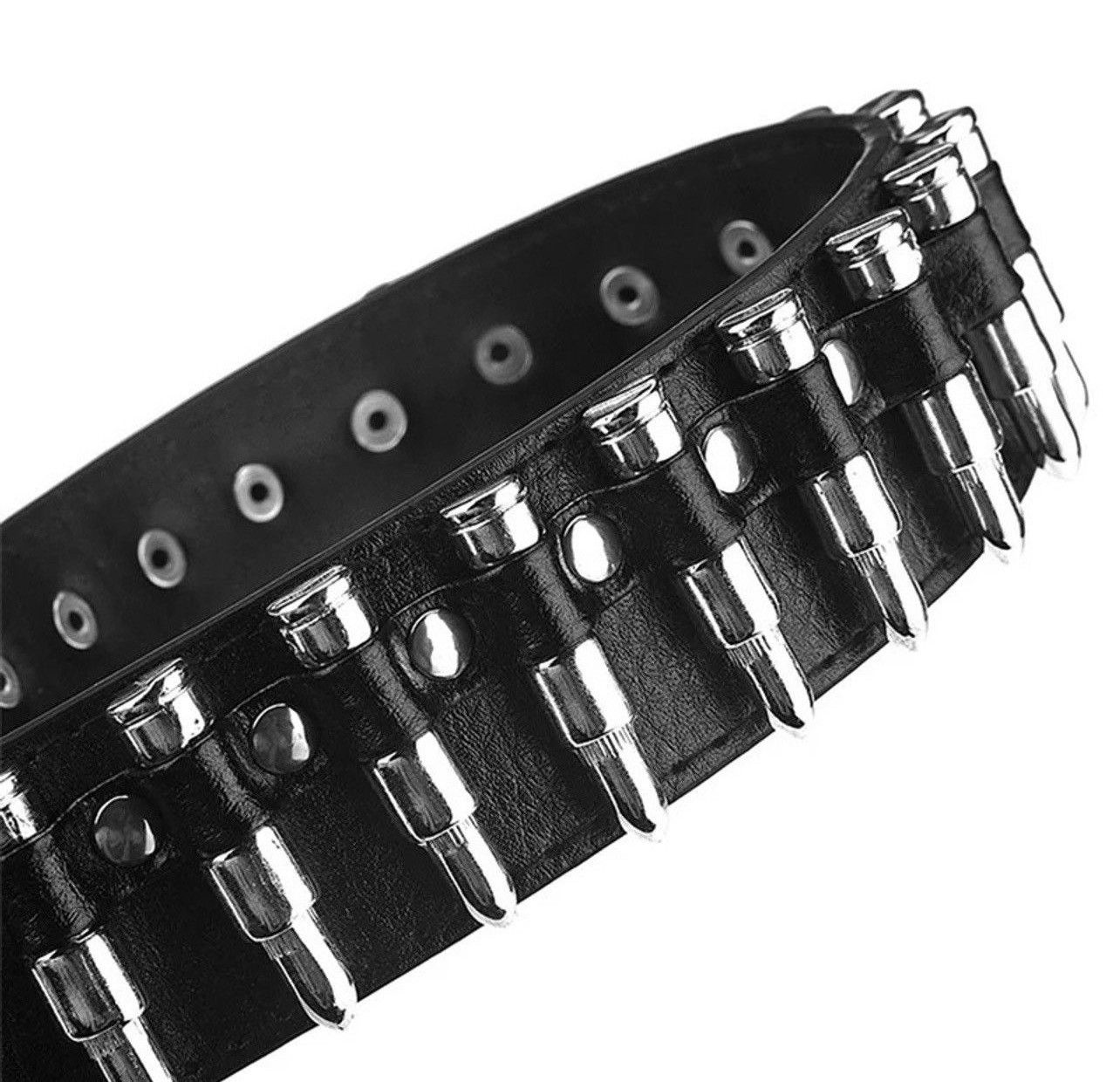 Vintage Silver Hollow Bullet Belt Size ONE SIZE - 3 Thumbnail
