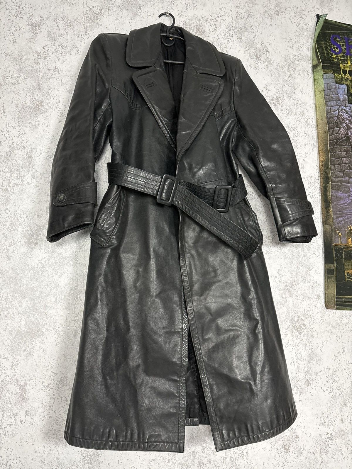 Vintage Vintage German Leather Trench Coat WW2 Vintage Horsehide 46 Size US S / EU 44-46 / 1 - 1 Thumbnail