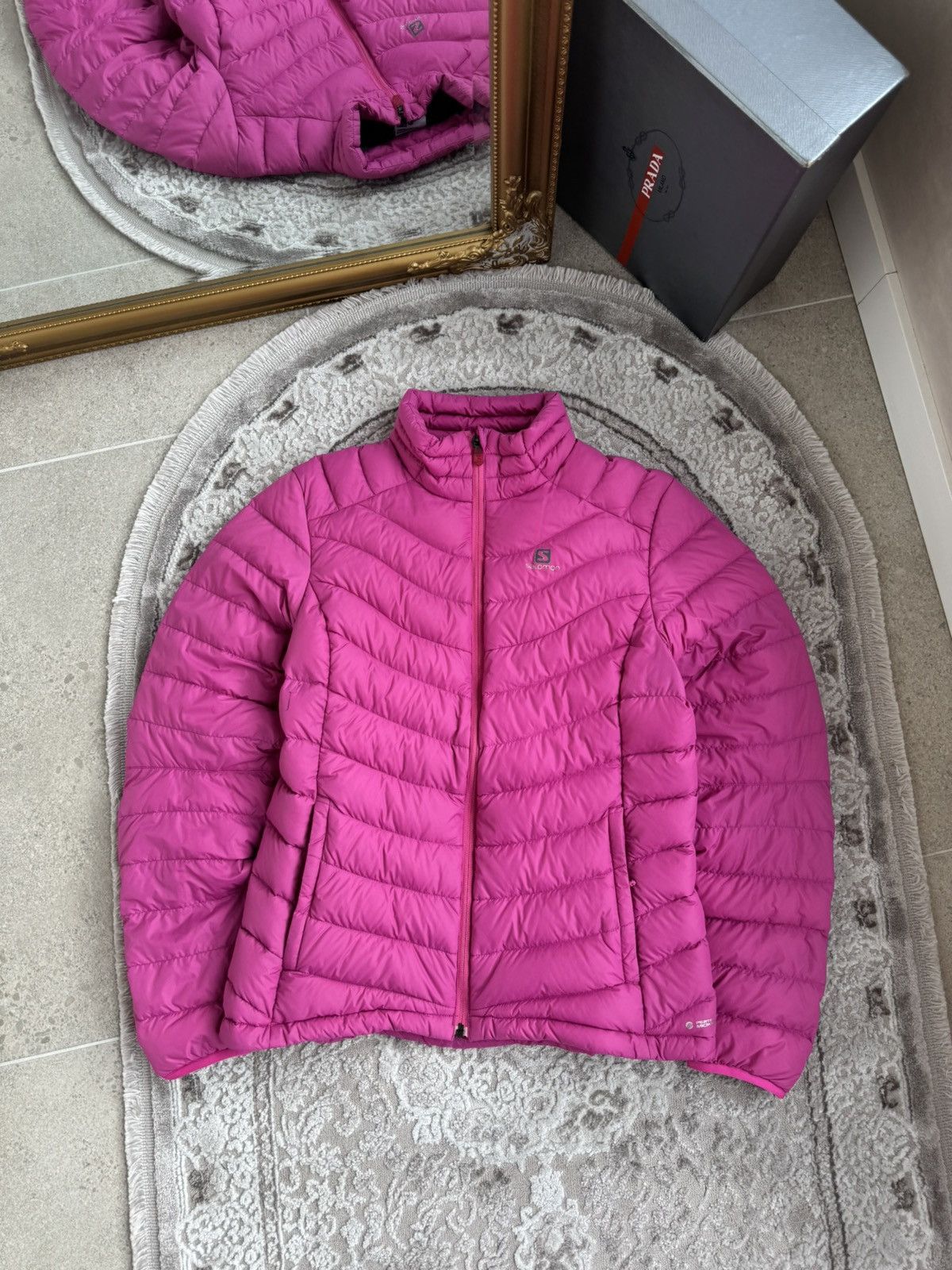Salomon Salomon Pertex Mickrolight Down Puffer Jacket Outdoor Ski Size M / US 6-8 / IT 42-44 - 1 Thumbnail