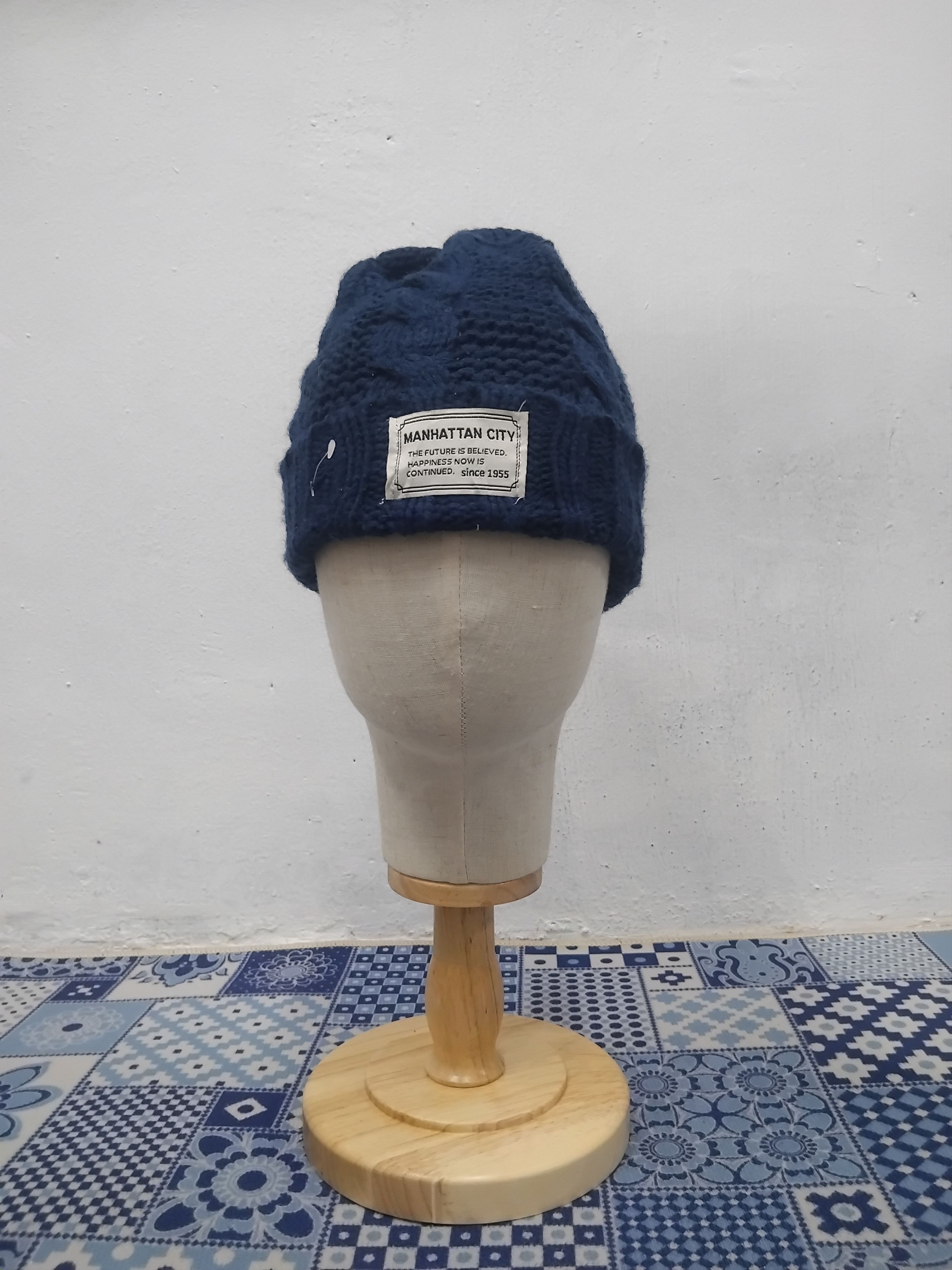 Manhattan Portage 💥Manhattan city Blue beanie Size ONE SIZE - 4 Thumbnail