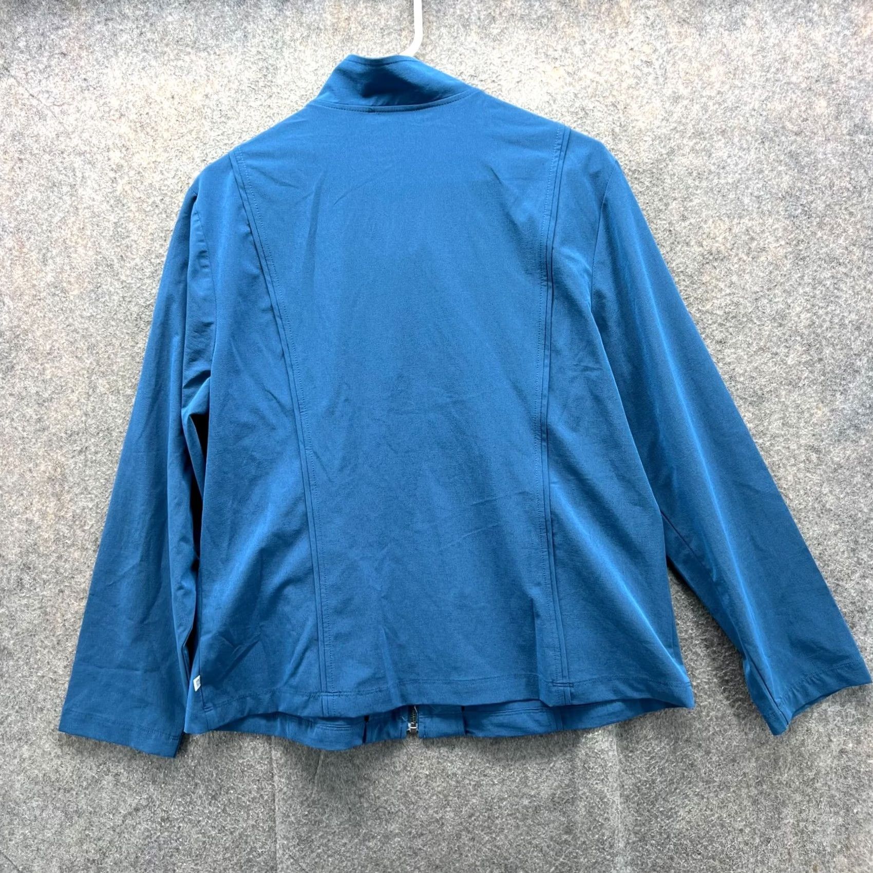 Vintage Zenergy Jacket Womens 2 Blue Full Zip Chico's Windbreaker Lightweight Nike Dri-Fit Activewear Jacket Womens Medium? Size XS / US 0-2 / IT 36-38 - 2 Thumbnail