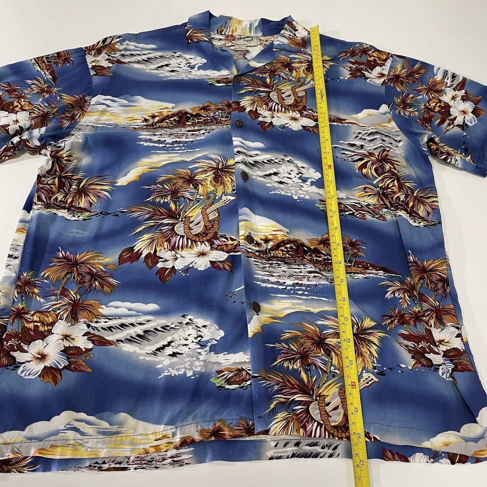 Hilo Hattie VTG Hilo Hattie Hawaiian Original Shirt XL Hawaii Volcano Size XL / US 12-14 / IT 48-50 - 4 Thumbnail