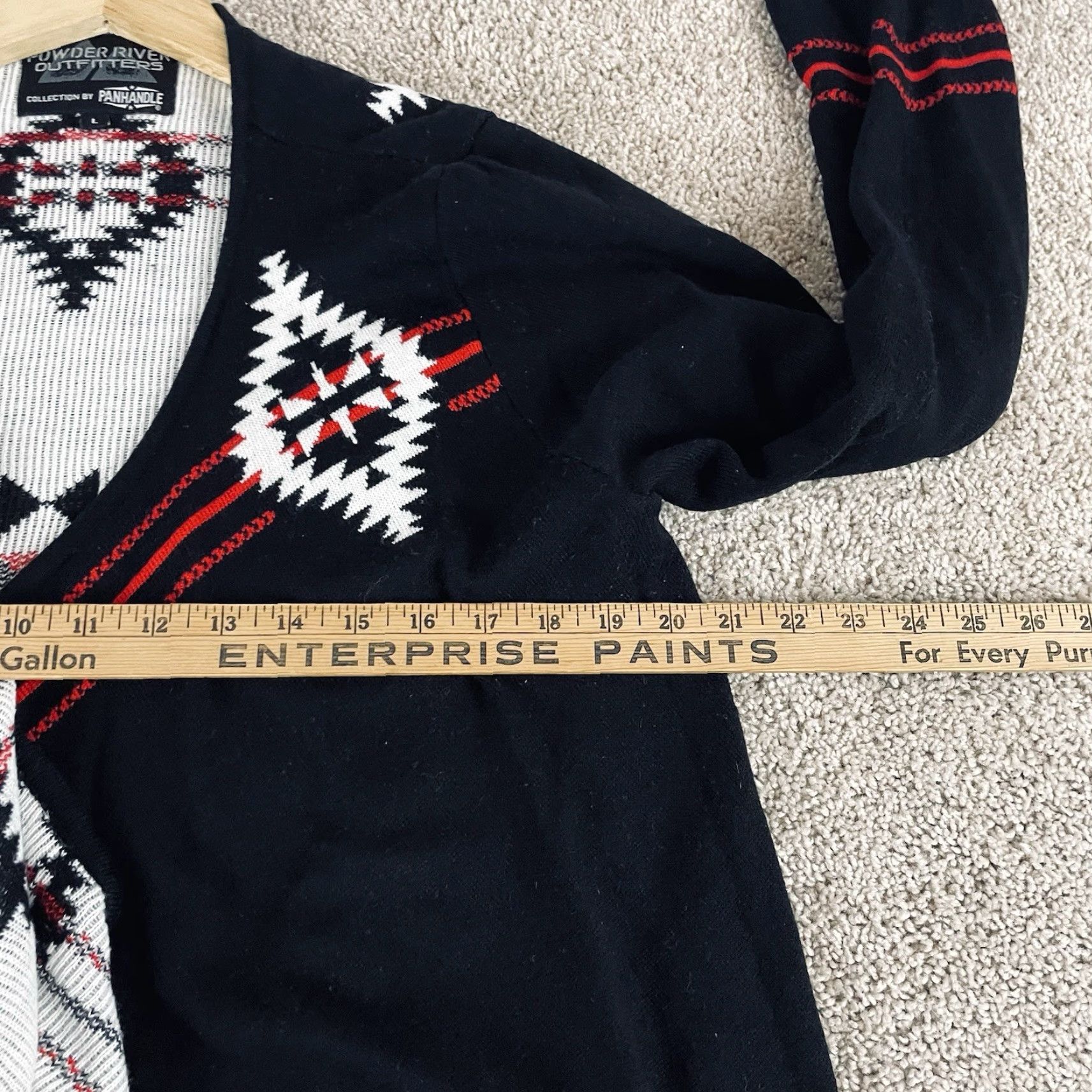Vintage Powder River Outfitters Cardigan Sweater Womens Large Aztec Southwest Ranch R2 Size L / US 10 / IT 46 - 6 Thumbnail