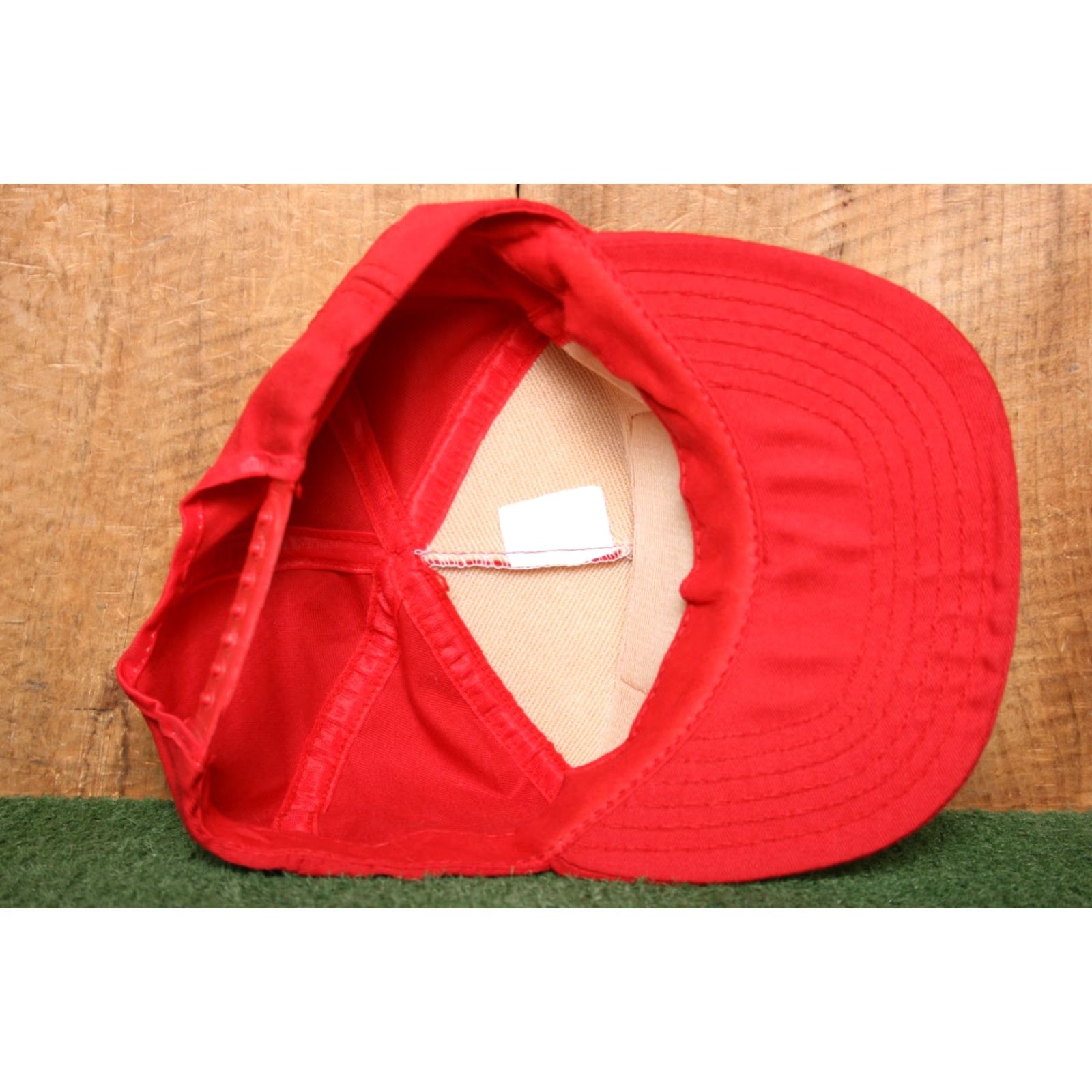 Vintage VINTAGE DOW LATEX Patch Red OSFA Snapback Foam Front 6-Panel Hat Made in USA Mens Hat Red OSFA Paperfront 90s Fans Size ONE SIZE - 6 Thumbnail