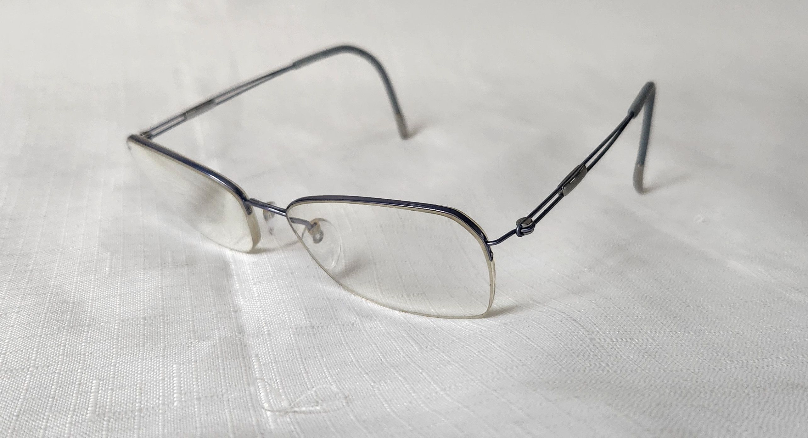 Silhouette Silhouette 4337 40 6055 Titanium Blue Gray Half rim glasses Size ONE SIZE - 1 Thumbnail
