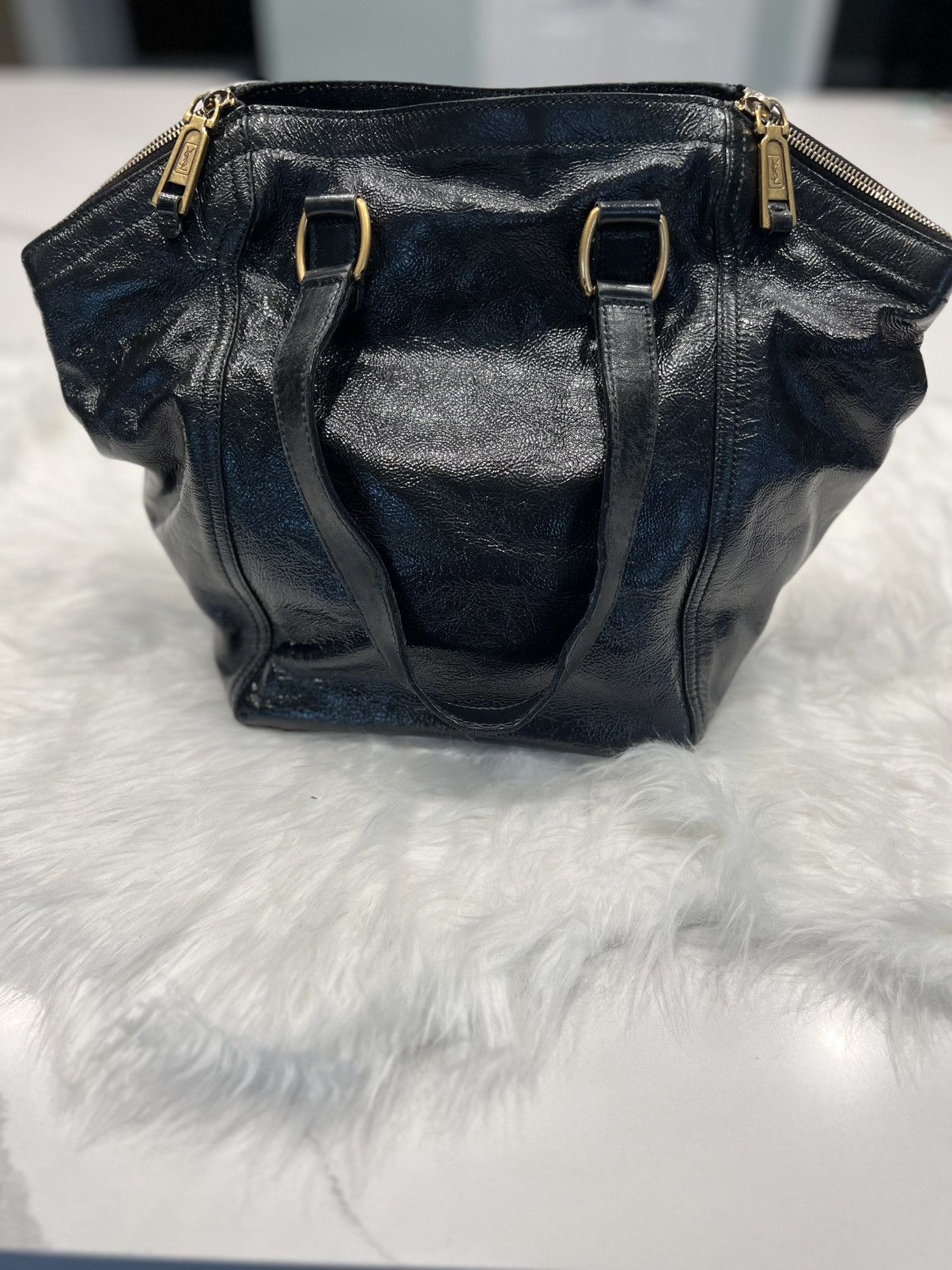 Yves Saint Laurent Yves Saint Laurent Roady Tote – Black – Pre-Hedi Slimane Era Size ONE SIZE - 1 Thumbnail