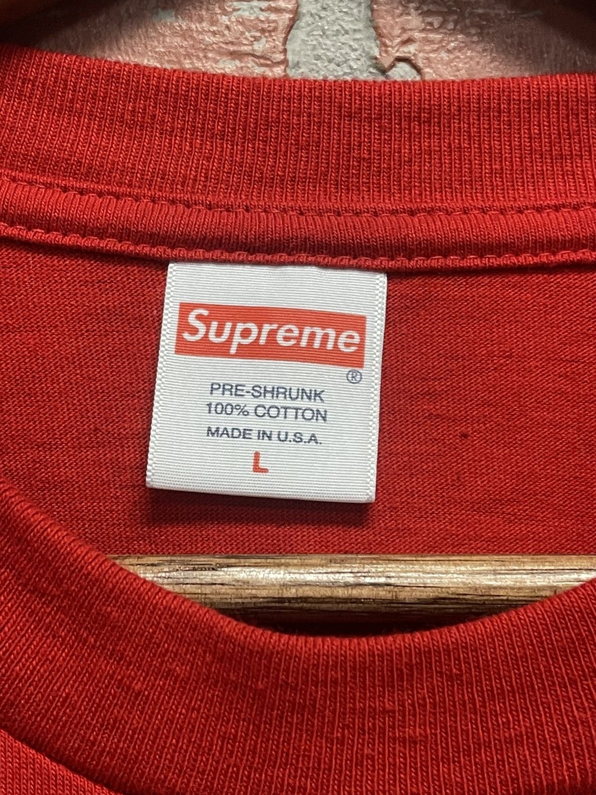 Supreme Size L - Supreme Red BOGO Gently Used Size US L / EU 52-54 / 3 - 6 Thumbnail