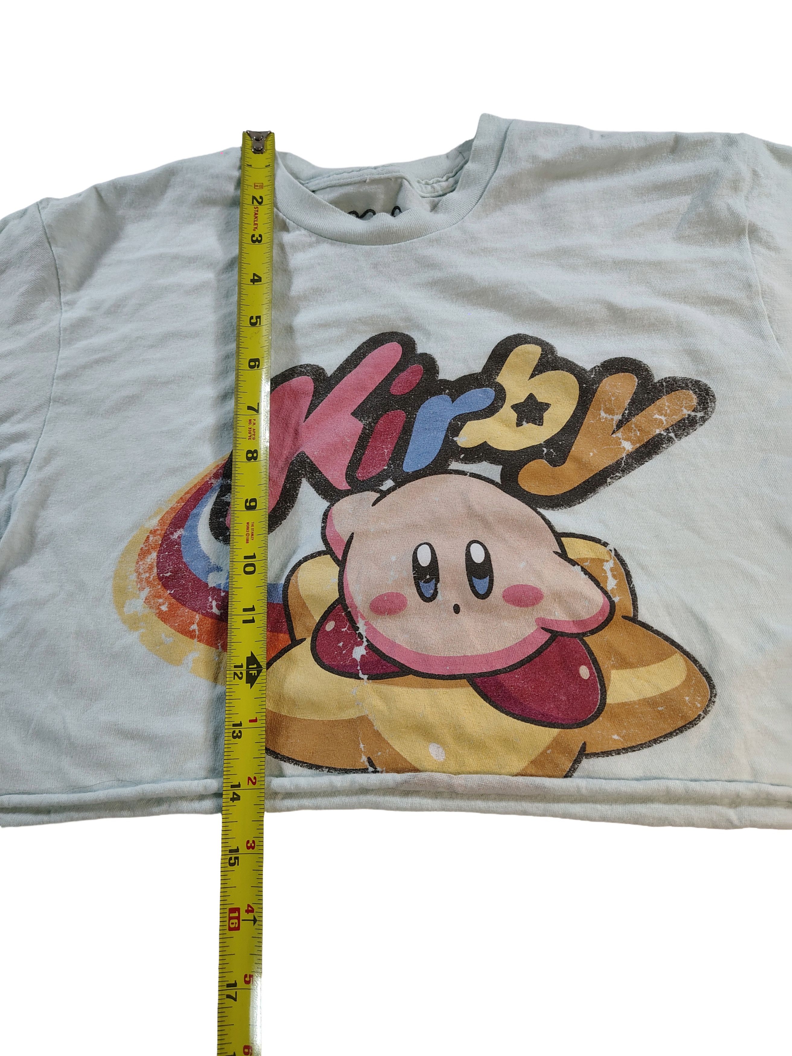 Nintendo Women's Medium Light Blue Kirby Crop Top Size M / US 6-8 / IT 42-44 - 5 Thumbnail