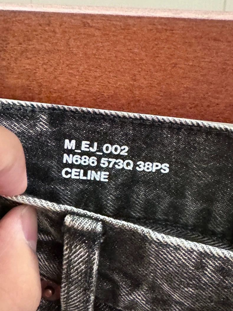 Celine celine wide-leg charcoal denim pants Size US 31 - 2 Thumbnail