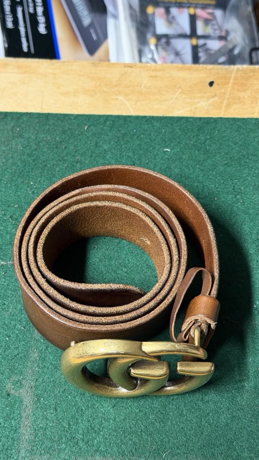 Gucci Gucci GG Marmont Brown Leather Size 85/34 Made in Italy Size ONE SIZE - 5 Thumbnail
