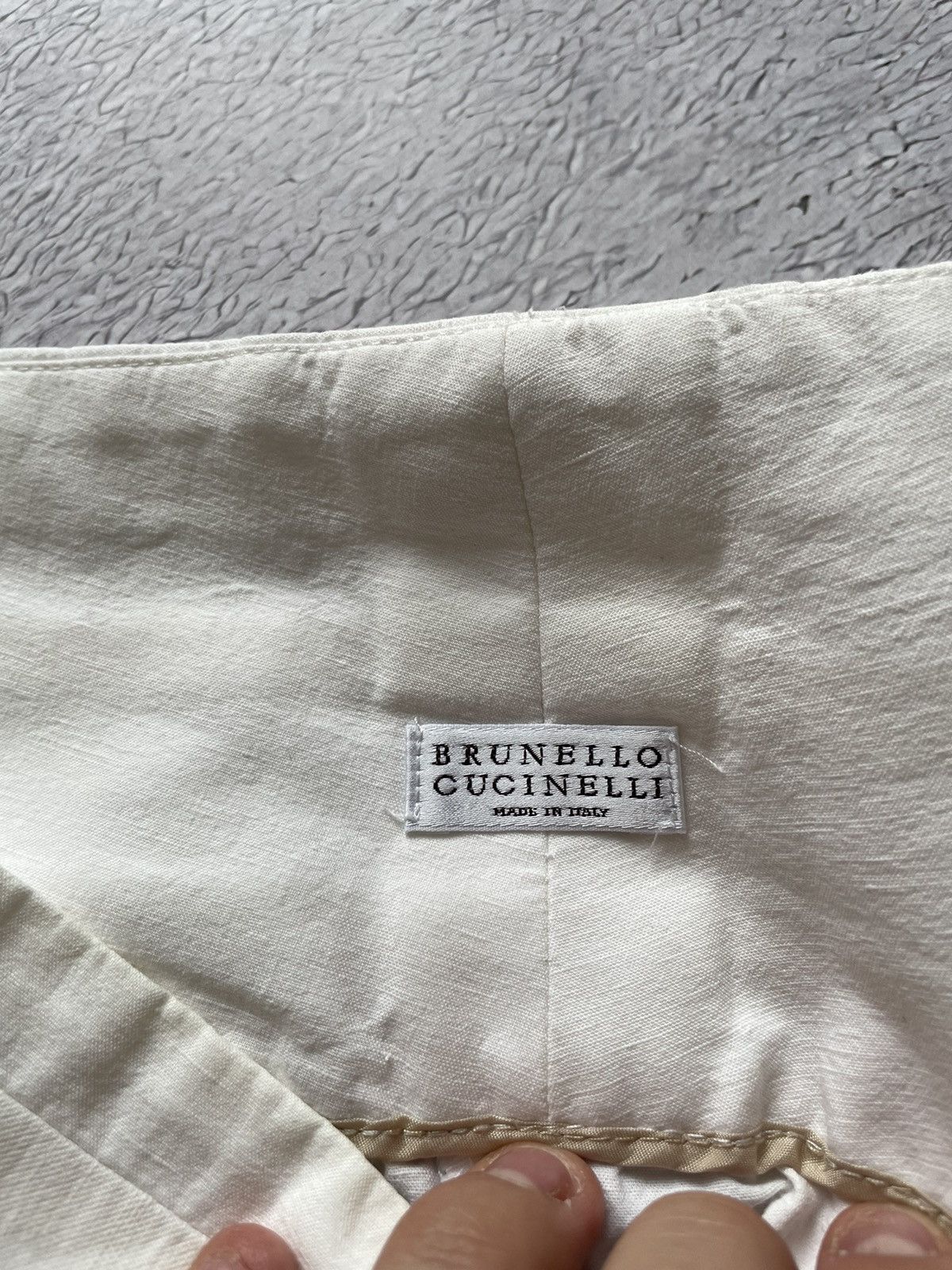 Brunello Cucinelli Brunello Cucinelli Pants Luxury Linen Made in Italy White Size 27" / US 4 / IT 40 - 8 Thumbnail
