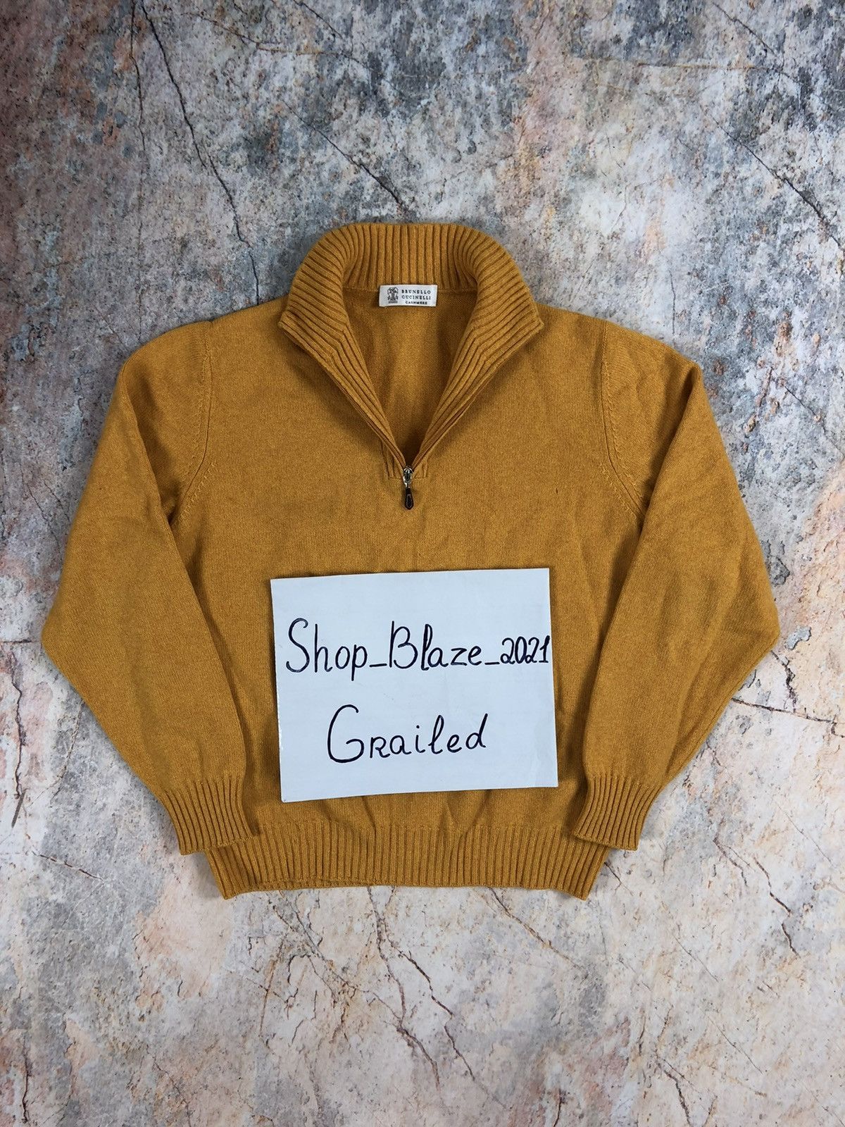 Brunello Cucinelli Brunello Cucinelli vintage cashmere zip pullover sweater Size US L / EU 52-54 / 3 - 2 Thumbnail