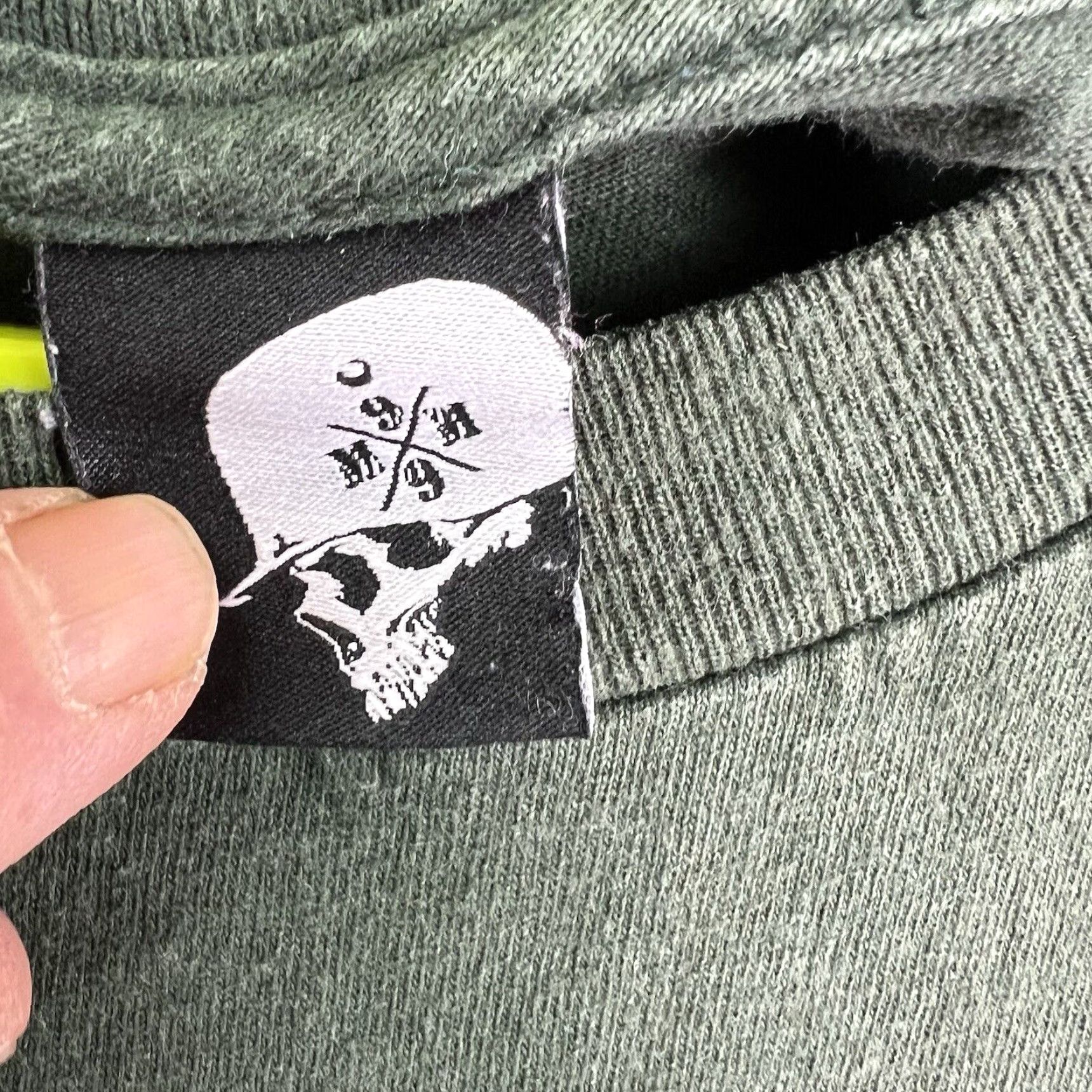 Metal Mulisha VINTAGE Metal Mulisha Skull T-Shirt Mens XL OD Green Crew Neck Short Sleeve Graphic Print 50" Chest Mens Size US XL / EU 56 / 4 - 5 Thumbnail
