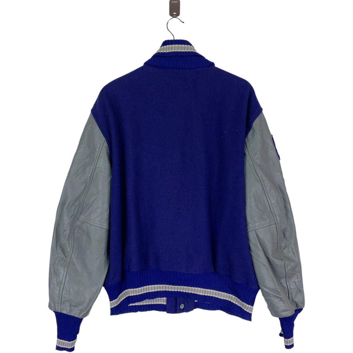 Delong VINTAGE SKOOKUM LETTERMAN JACKET LEATHER MENS 44 Size US L / EU 52-54 / 3 - 11 Thumbnail