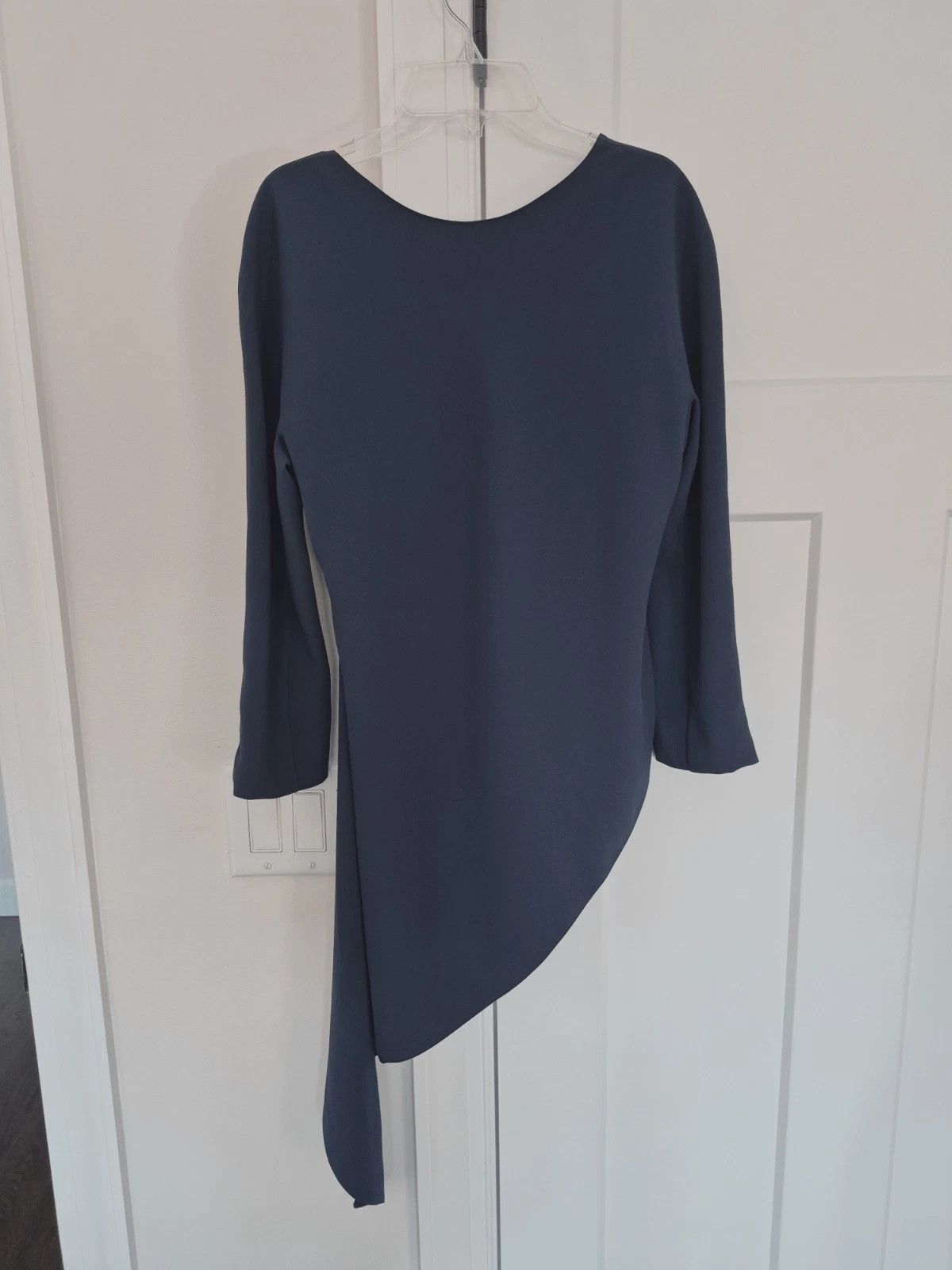 Balenciaga Blouse Asymmetrical Hem Long Sleeve Round Neck Size EU 36 Size XS / US 0-2 / IT 36-38 - 3 Thumbnail