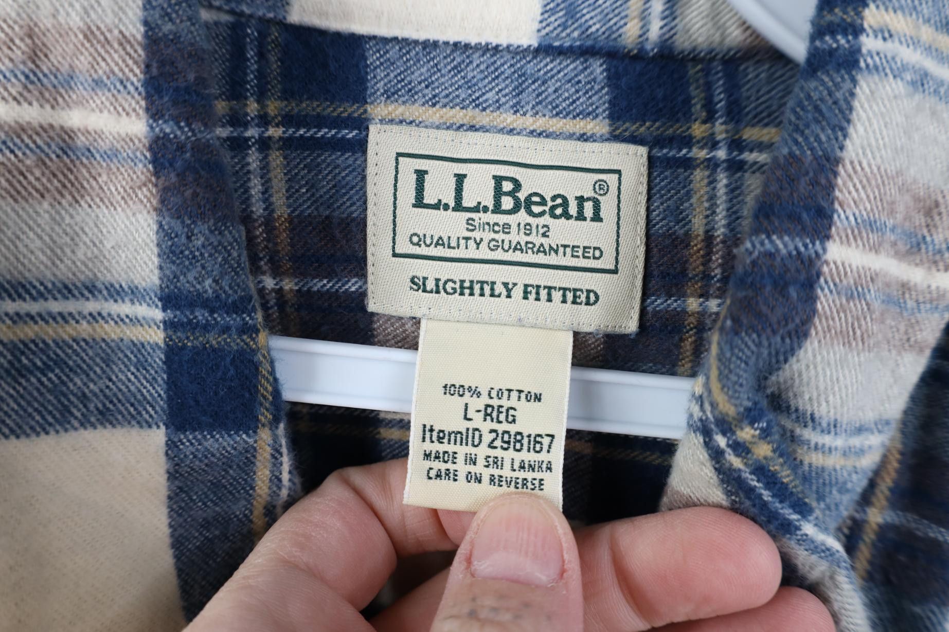 L.L. Bean Vintage LL Bean Fitted Flannel Collared Button Down Shirt Size US L / EU 52-54 / 3 - 6 Thumbnail