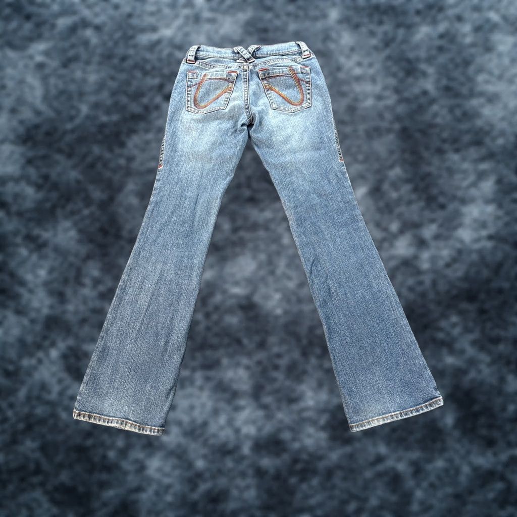 Vintage VINTAGE Tommy Jeans Jeans Womens 26x30 Blue Low Rise Boot Jeans 5-Pocket Distressed Flap Y2K Size 26" / US 2 / IT 38 - 1 Thumbnail