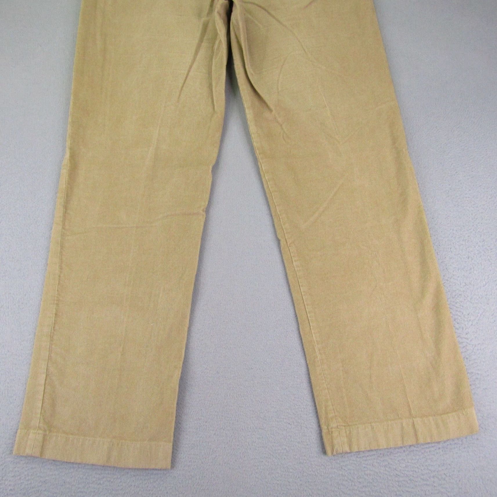 Vintage L.L. Bean Chino Pants Mens 35x34 Beige Corduroy Casual Straight Outdoor Size US 35 - 7 Thumbnail