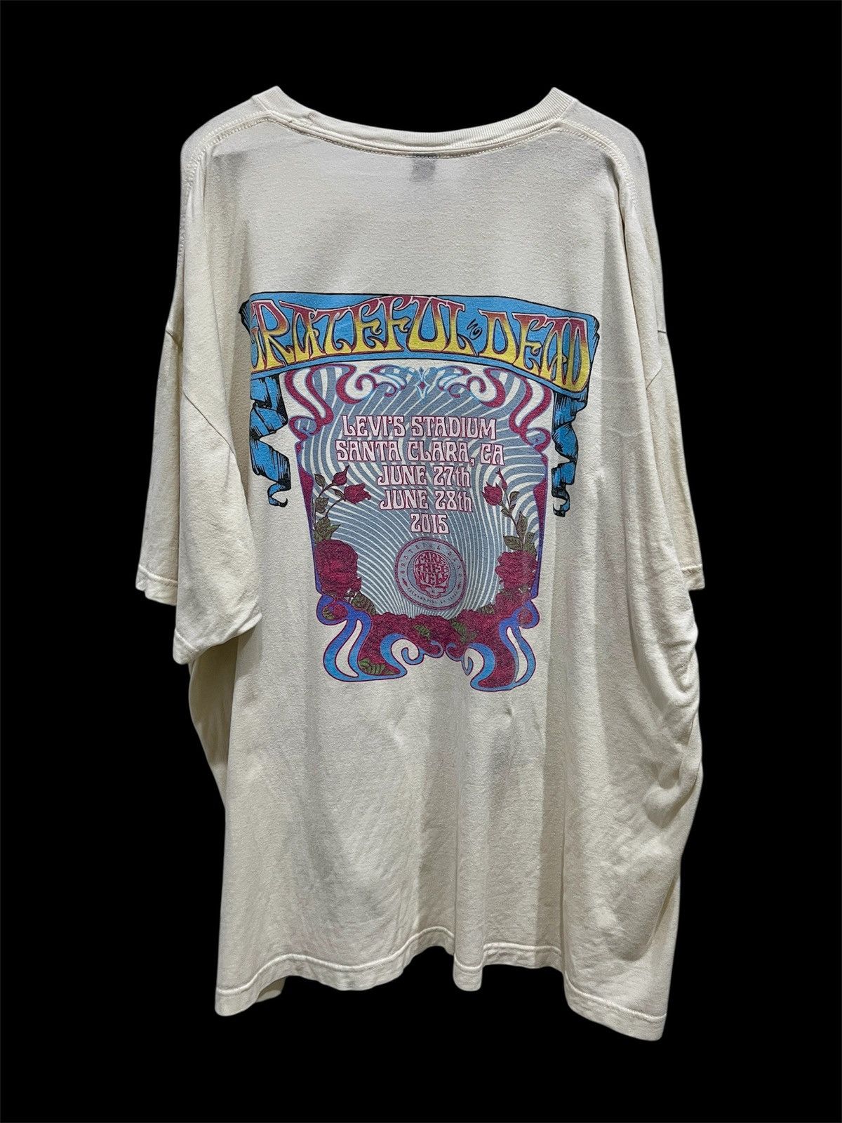 Band Tees × Grateful Dead × Tultex 2015 Grateful Dead Tour Promo Tee 2XL Oversized Skull Size US XXL / EU 58 / 5 - 2 Thumbnail