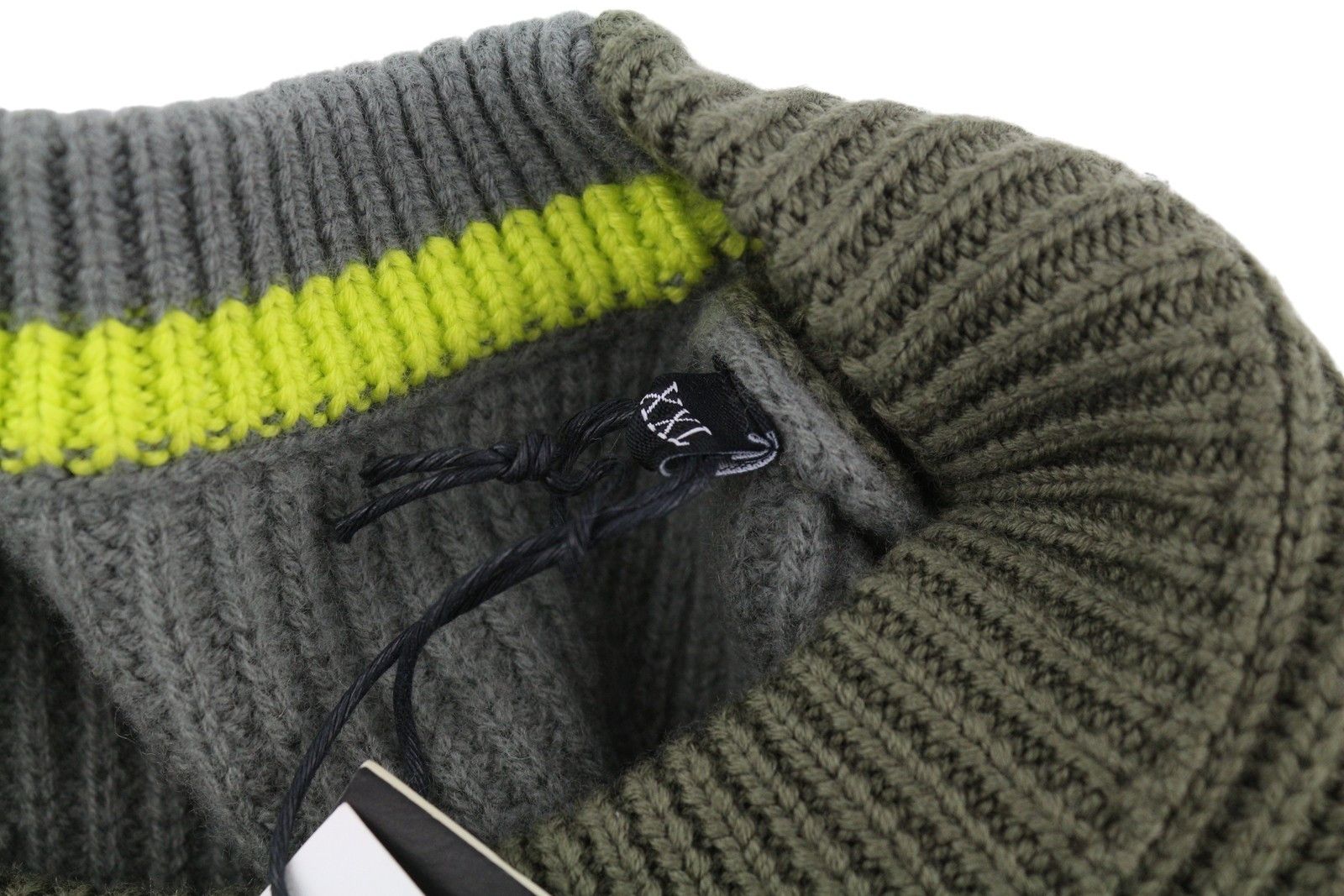 K-BIRMIN 2XL Khaki Wool Knit Logo Jumper 41147