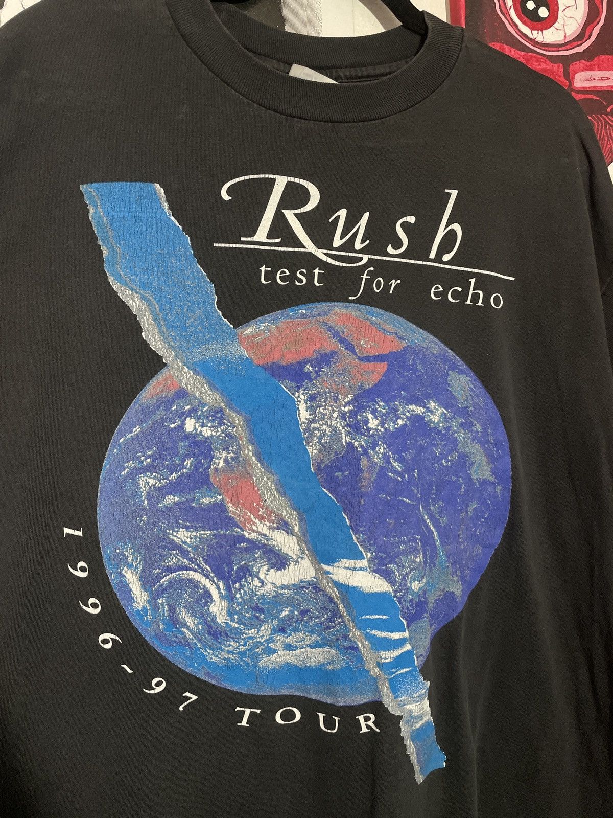 Band Tees 1997 RUSH TEST FOR ECHO TOUR SHIRT Size US XL / EU 56 / 4 - 8 Thumbnail