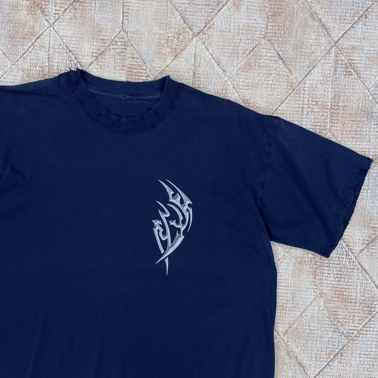 Japanese Brand × Vintage VINTAGE Y2K DISTRESSED TRIBAL TEE T-SHIRT TRASHED RAVE Size US L / EU 52-54 / 3 - 3 Thumbnail