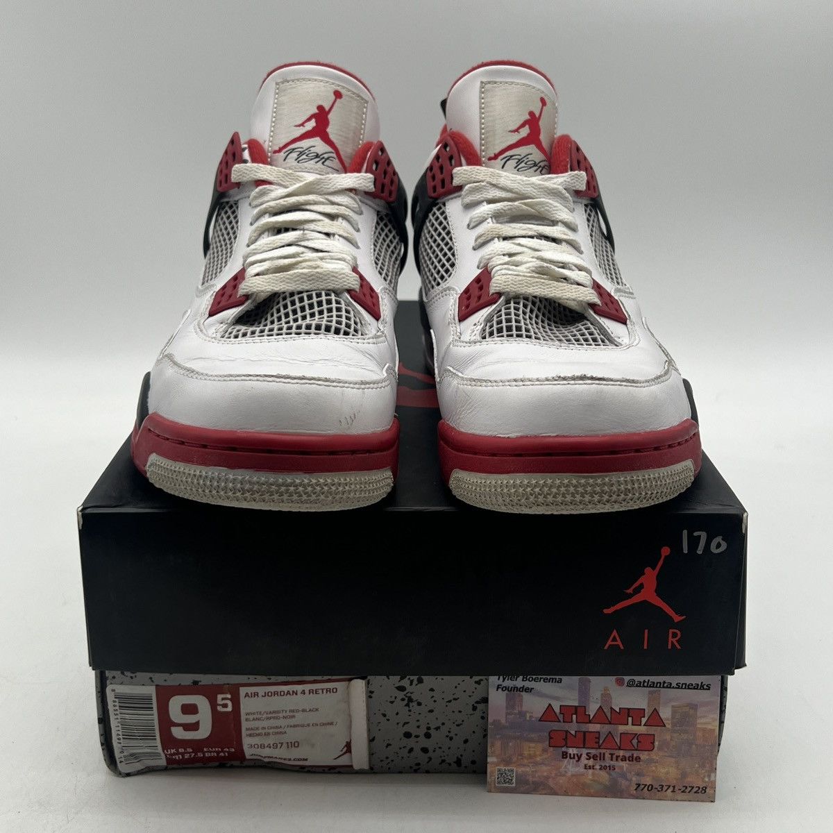 Jordan Brand Air Jordan 4 fire red Size US 9.5 / EU 42-43 - 2 Thumbnail