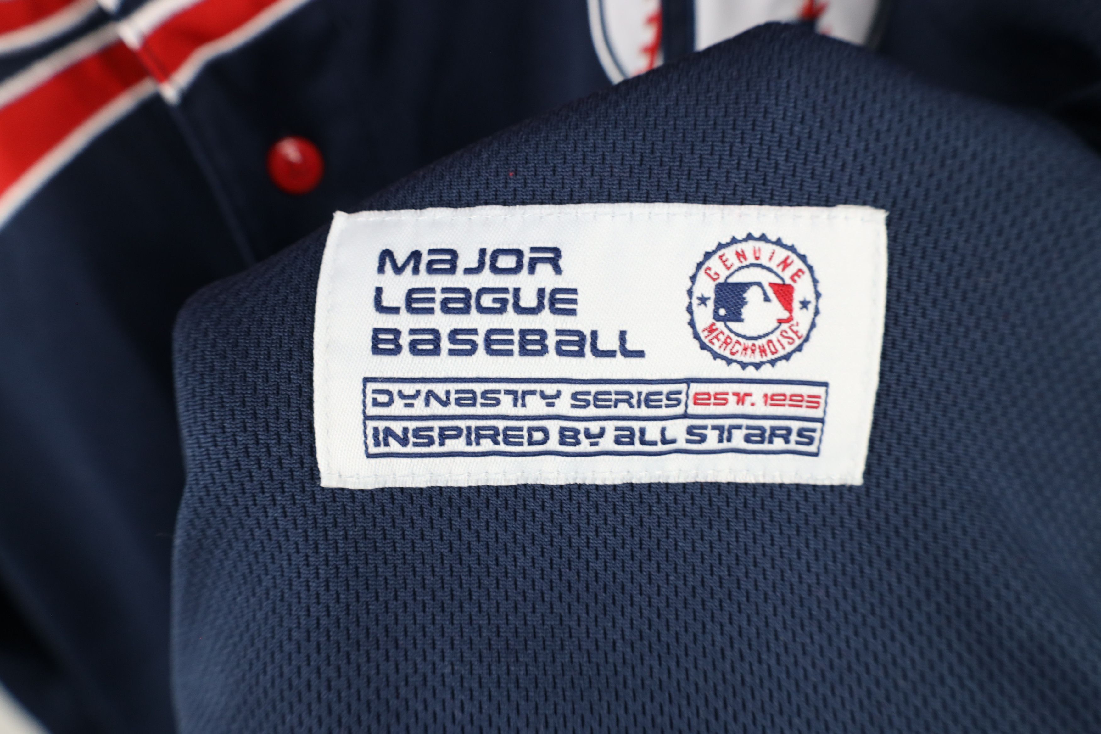 Vintage Vintage Spell Script Cleveland Indians Baseball Jersey Blue Size XL / US 12-14 / IT 48-50 - 6 Thumbnail