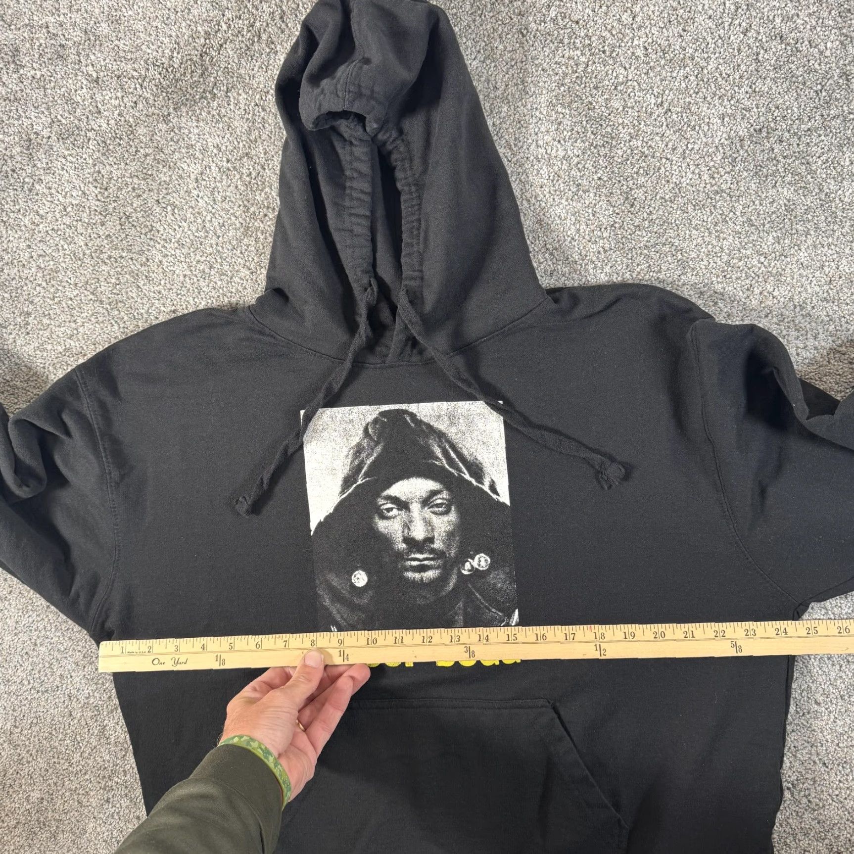 Vintage Snoop Dogg Hoodie Death Row Records Mens XL Black Graphic Pullover Sweatshirt Size US XL / EU 56 / 4 - 3 Thumbnail