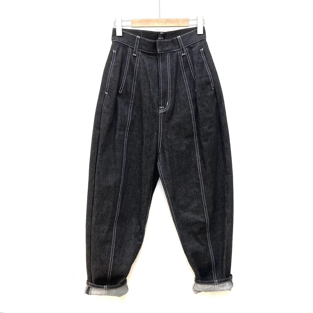 G.V.G.V. G.V.G.V. Contrasted Stitch Peg Leg Jeans Size 24" / US 00 / IT 34 - 1 Thumbnail