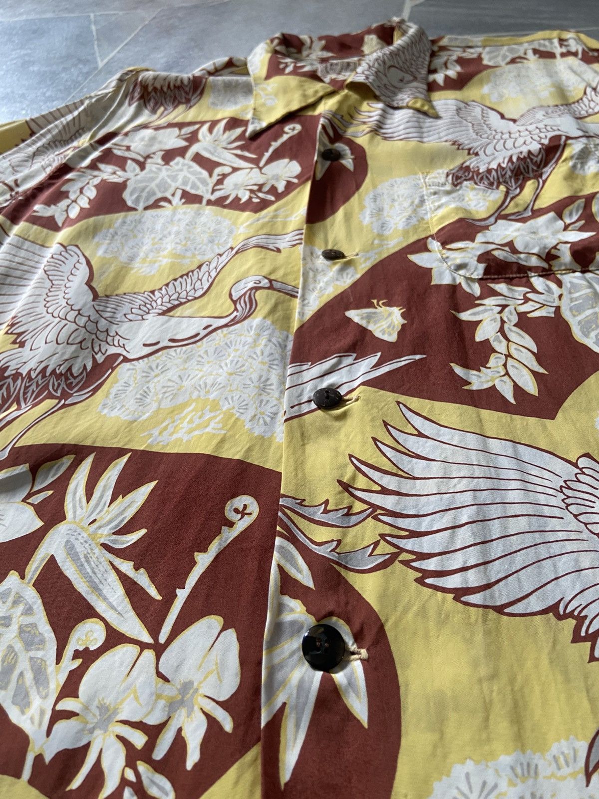 Toyo Enterprises Vintage Sun Surf Hawaiian Japan Rayon Crape Button Up Shirt Size US L / EU 52-54 / 3 - 7 Thumbnail