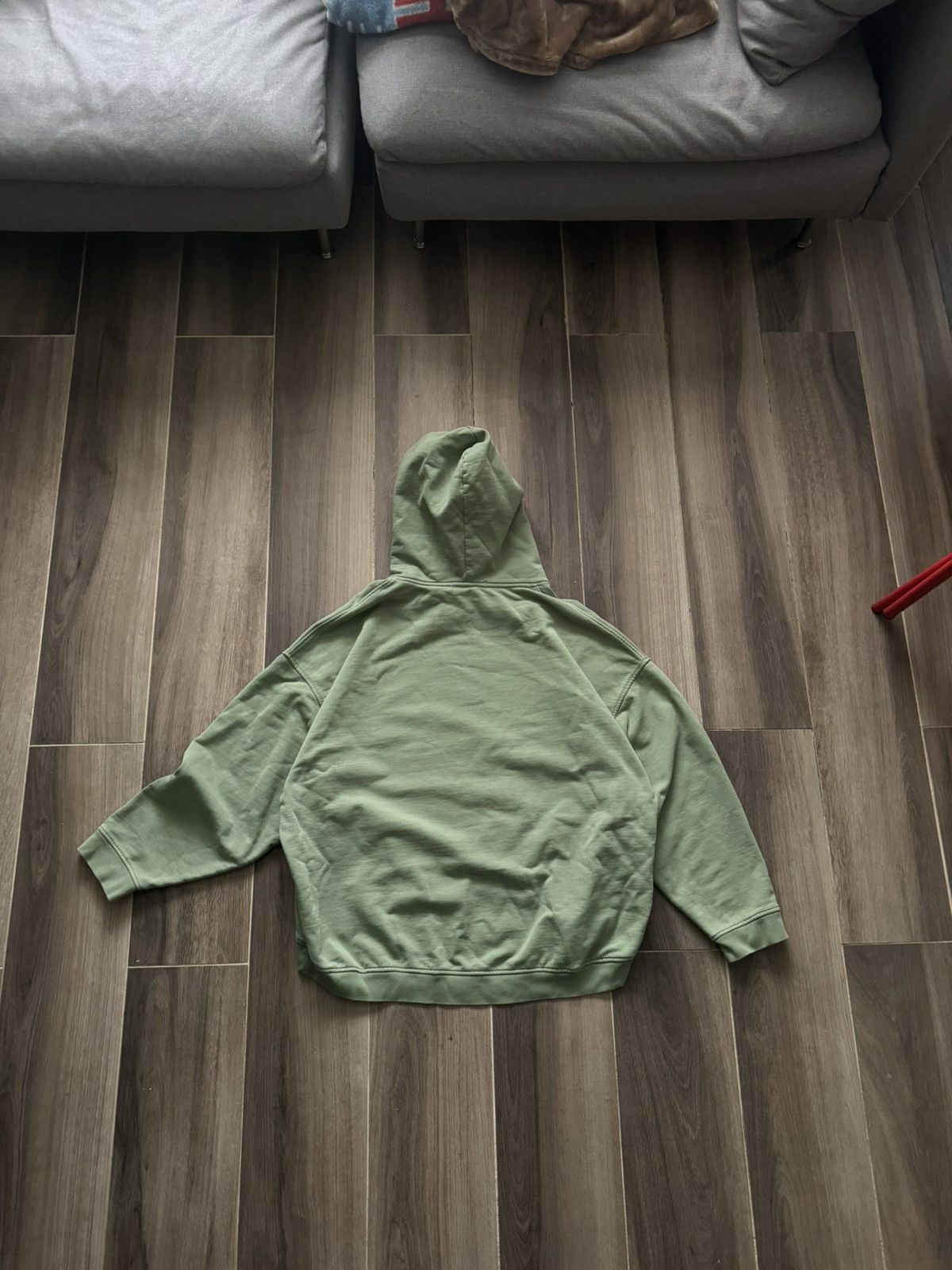 FFFPOSTALSERVICE FFFPOSTALSERVICE Round hem hoodie (Sage green) Size US L / EU 52-54 / 3 - 2 Thumbnail