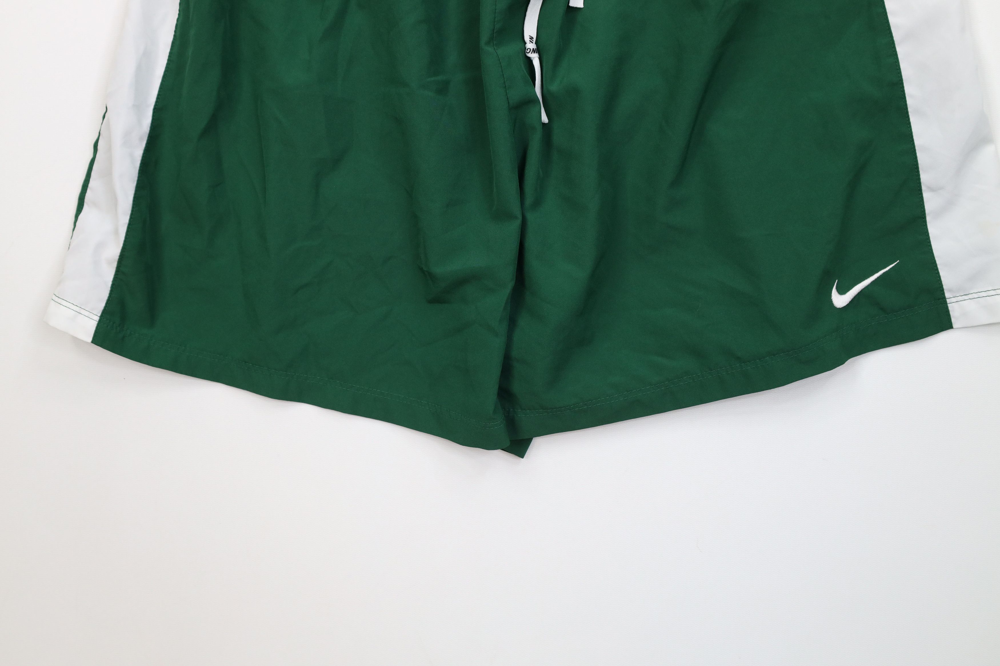 Nike Nike Lined Running Jogging Soccer Shorts Green Polyester Size US 36 / EU 52 - 4 Thumbnail
