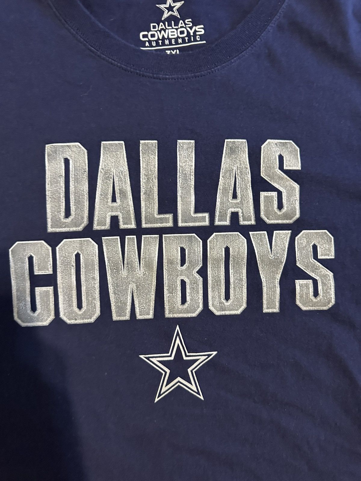 NFL × Vintage Vintage NFL Dallas Cowboys “triple blue” shirt 00s size 3XL Size US XXL / EU 58 / 5 - 2 Thumbnail